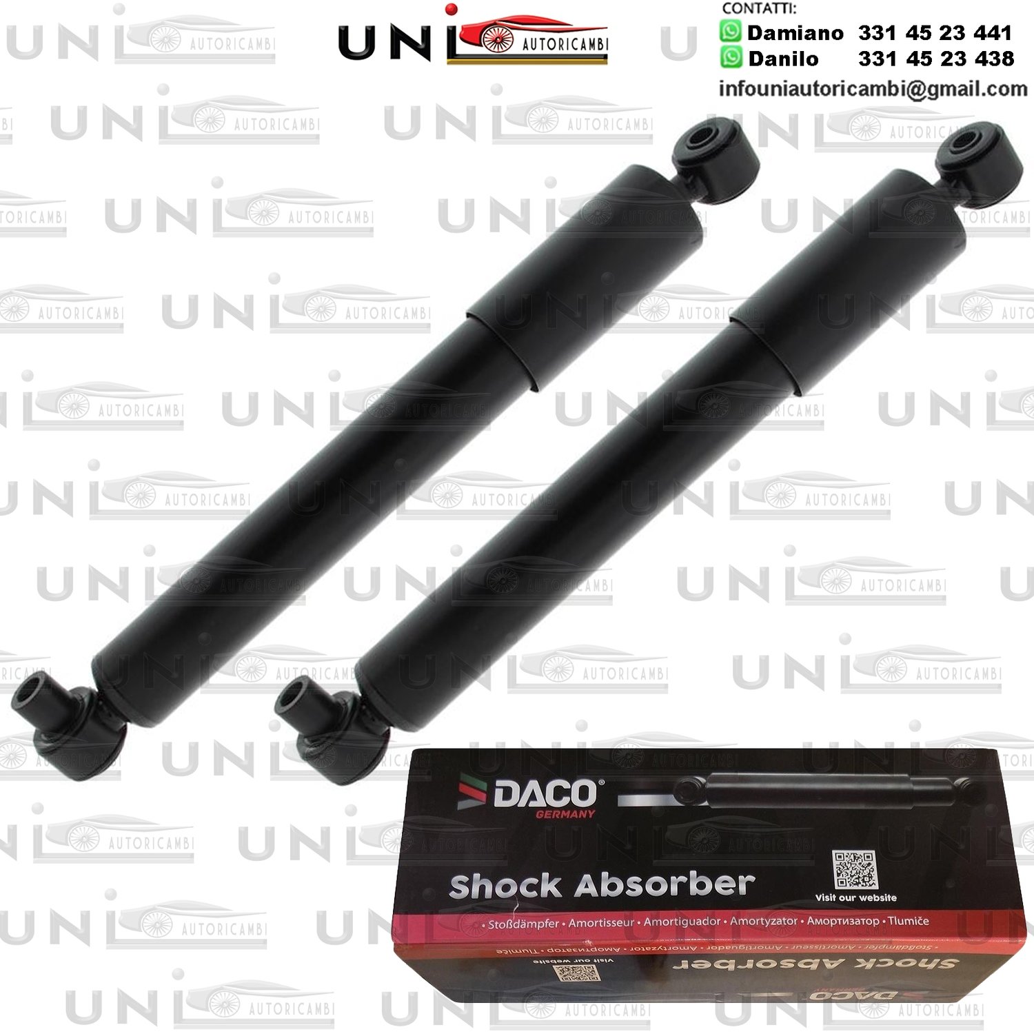 2 Ammortizzatori Anteriori a Olio Nissan Interstar Autobus (X70)​ da 07.1998 a 09.2006