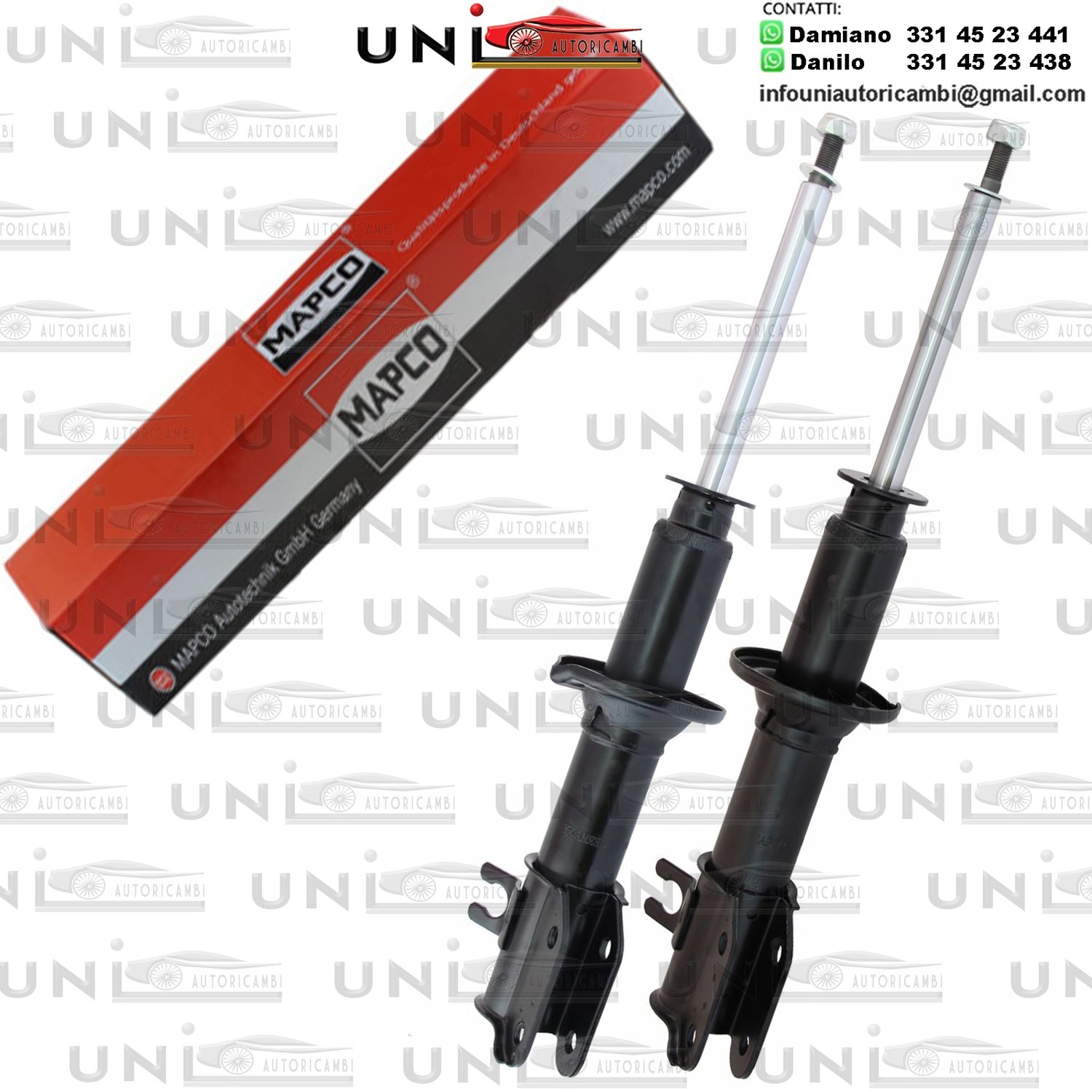 2 Ammortizzatori Anteriori a Olio Chevrolet Spark da 09.2000 a 12.2004​