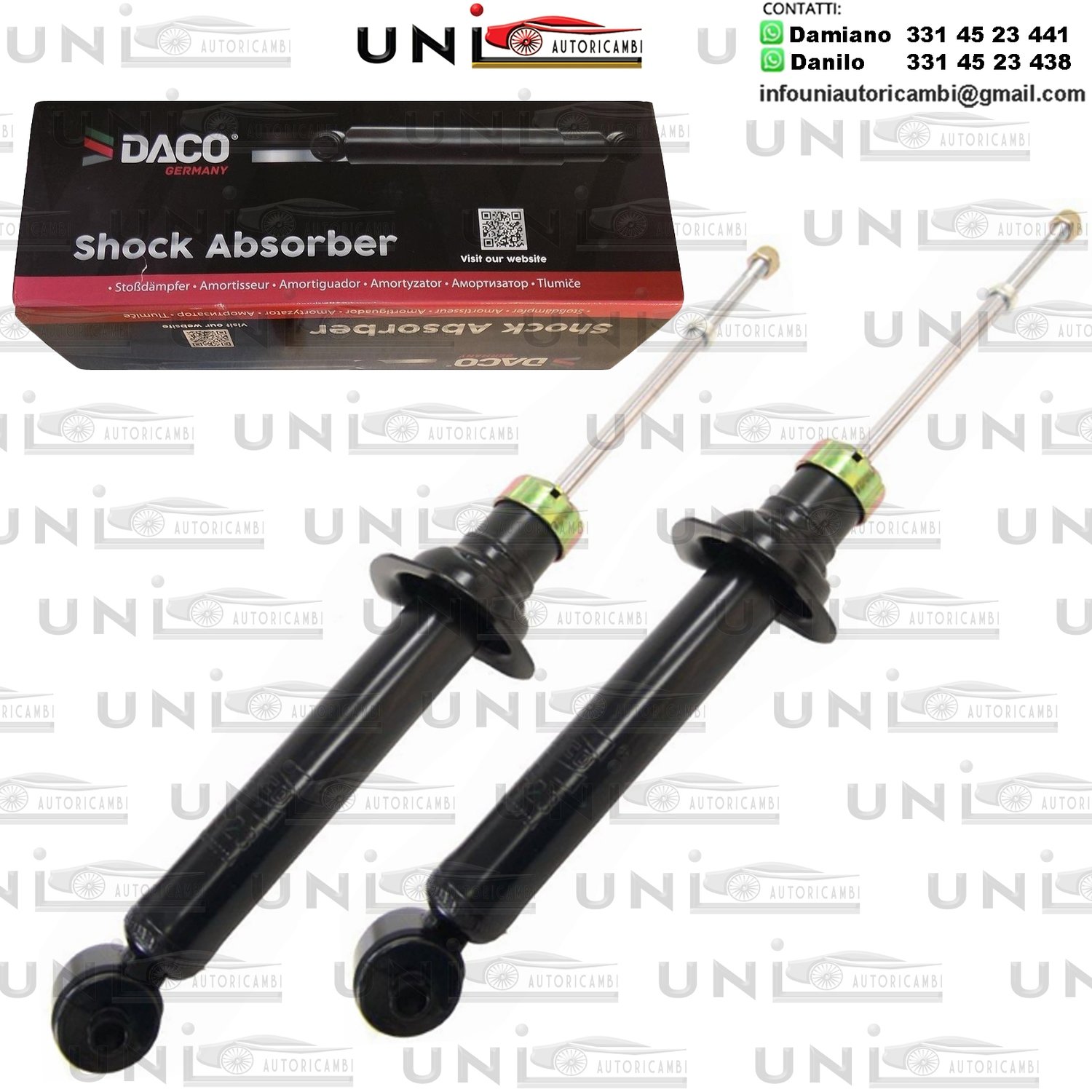 2 Ammortizzatori Anteriori a Gas Nissan Primera P10 P11 da 06.1990 a 01.1996​