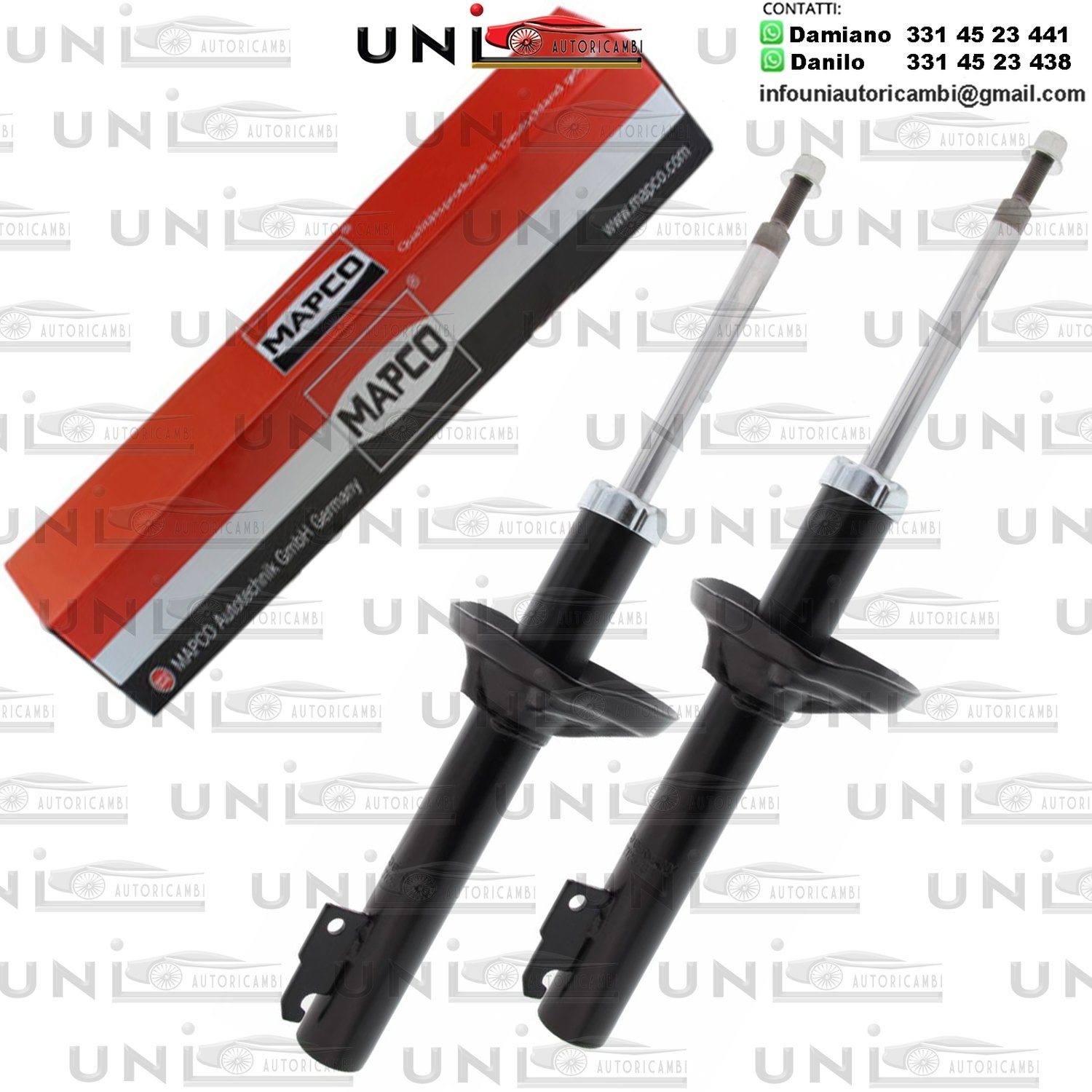 2 Ammortizzatori Anteriori a Olio Ford Fiesta Furgonato (FVD)​ da 03.1989 a 12.1995​