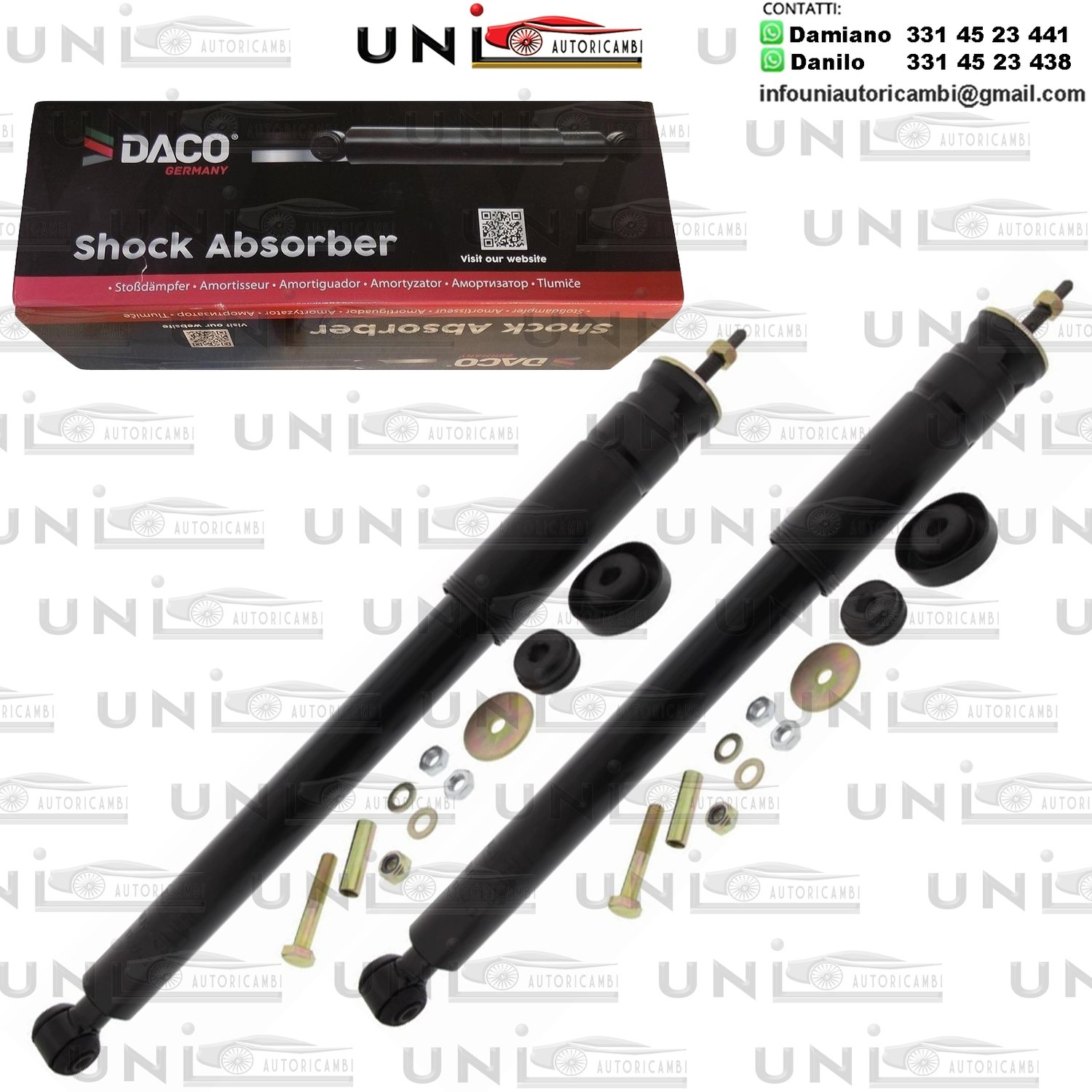 2 Ammortizzatori Anteriori a Gas Mercedes-Benz Classe​ E (W210)​ da 06.1995​ a 03.2002​