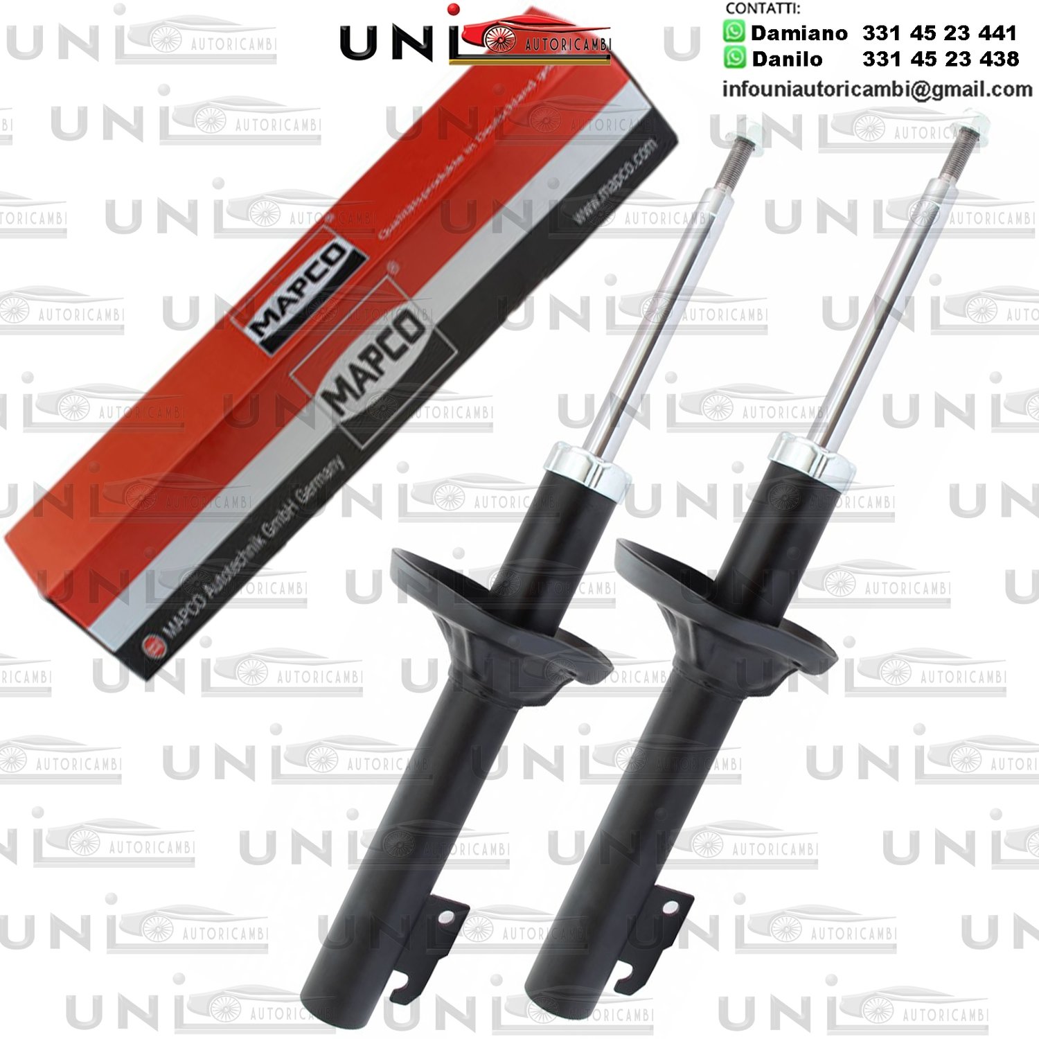 2 Ammortizzatori Anteriori a Olio Ford Fiesta III (GFJ)​ da 03.1989 a 01.1997