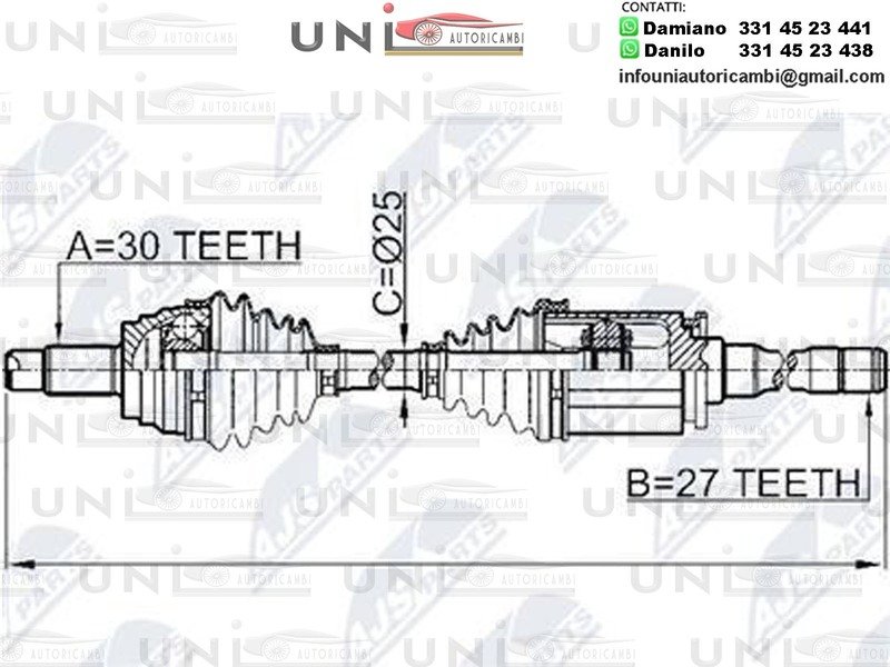 ALBERO MOTORE PER BMW X5 E70 BMW X6 E71 E72- DESTRO DX