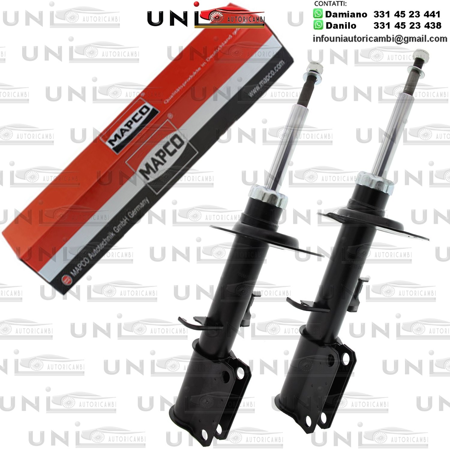 2 Ammortizzatori Anteriori RINFORZATI a Gas BMW X5 (E53)​ da 05.2000 a 12.2006​