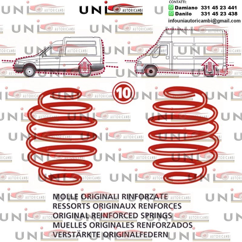 Kit Molle Stabilizzatrici da Carico Subaru Forester (SG) da 06.2002 a 10.2012