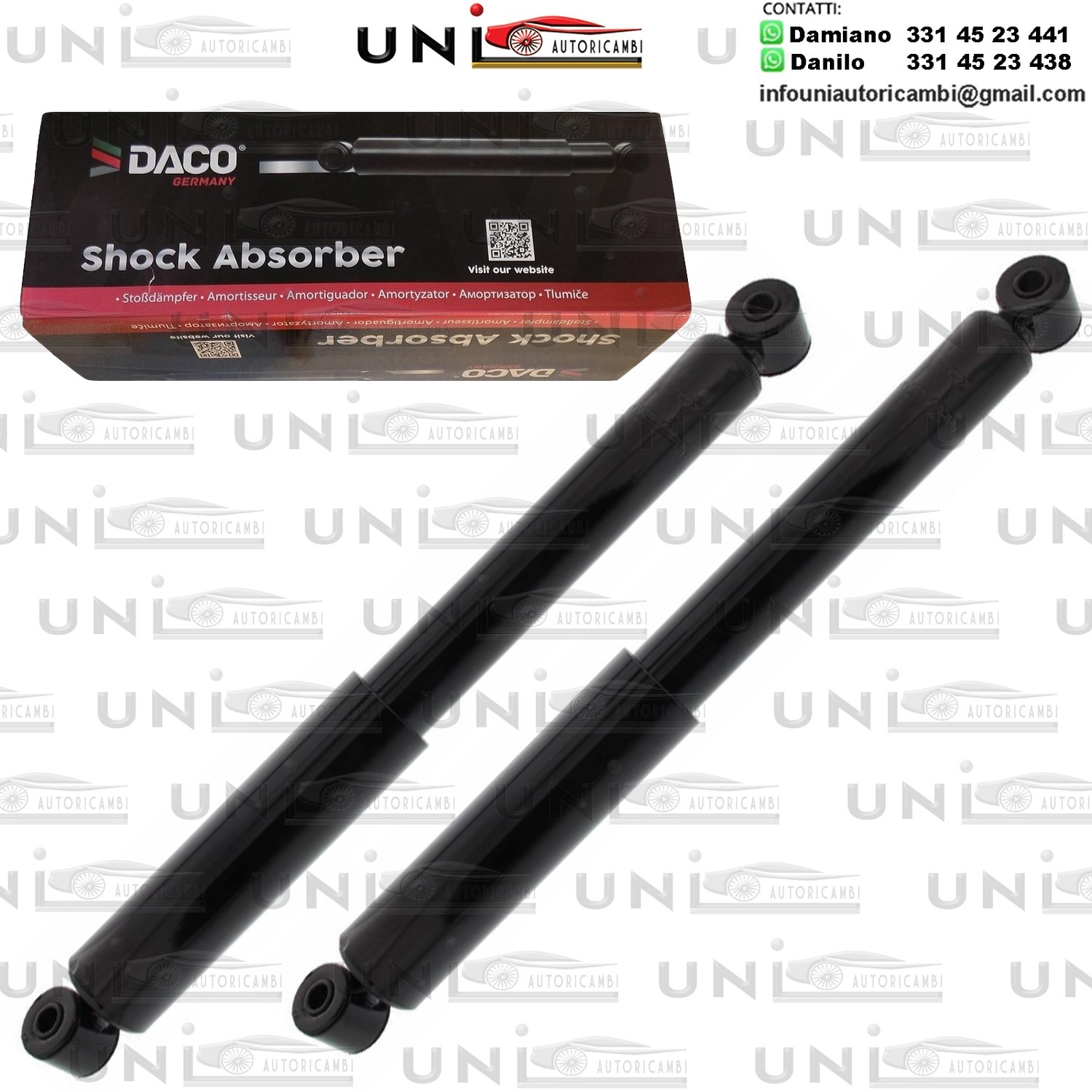 2 Ammortizzatori Posteriori a Gas Chevrolet Matiz (M200, M250)​ da 03.2005 a -​