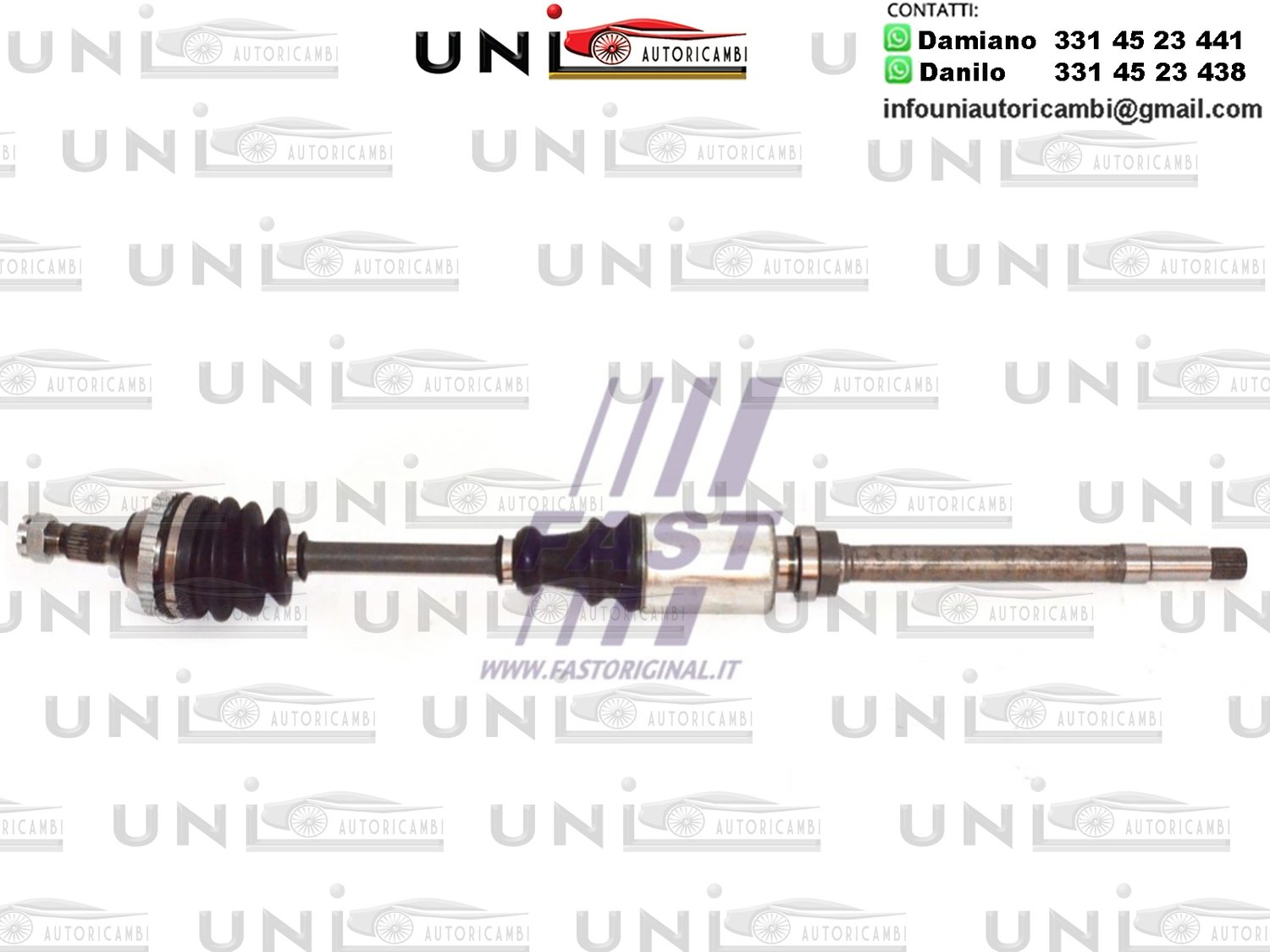 Albero motore / semiasse ANTERIORE DESTRO DX CITROEN XSARA DAL 1997- / BERLINGO DAL 1996- / BX DAL 1988- PEUGEOT RANCH  / GRAND RAID​  / PARTNER / URBANA DAL 1996-