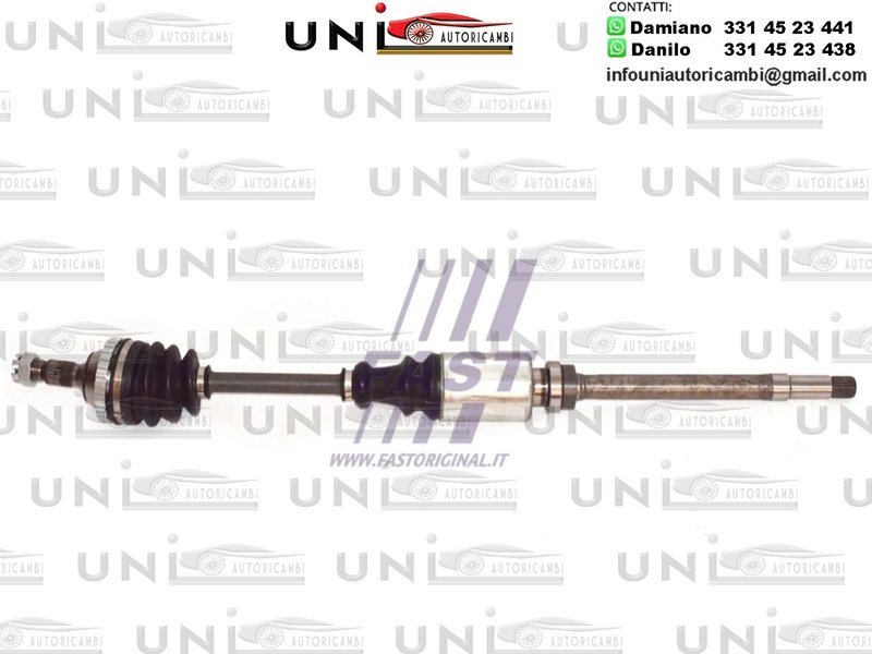 Albero motore / semiasse ANTERIORE DESTRO DX CITROEN XSARA DAL 1997- / BERLINGO DAL 1996- / BX DAL 1988- PEUGEOT RANCH  / GRAND RAID​  / PARTNER / URBANA DAL 1996-