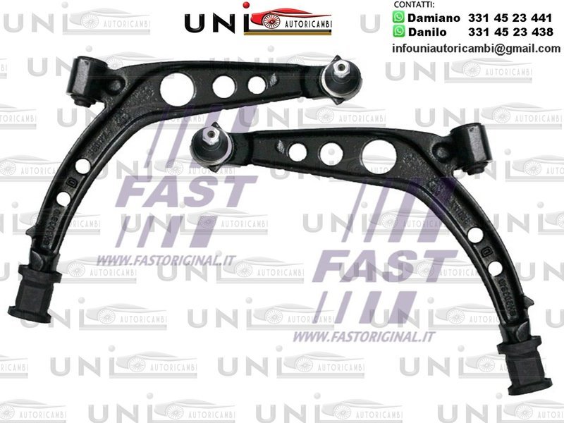 2 Bracci oscillanti Anteriori Sinistro + Destro Fiat Cinquecento / Seicento / Seicento Van