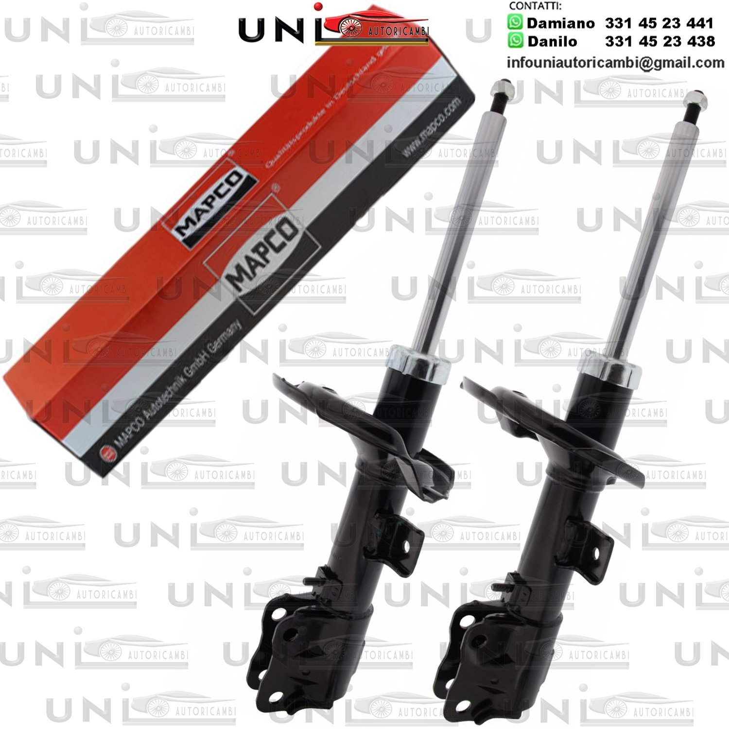 2 Ammortizzatori Anteriori Rinforzati a Gas Mitsubishi LANCER VIII / SPORTBACK