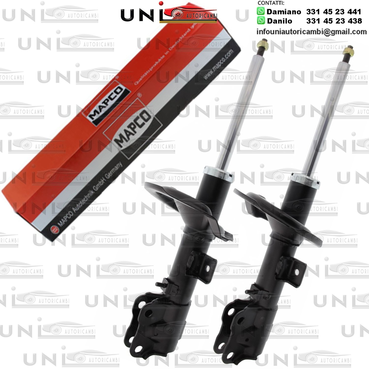 2X Ammortizzatori Anteriori Rinforzati a Gas Mitsubishi​ LANCER VIII / SPORTBACK (CYA, CZA) ​