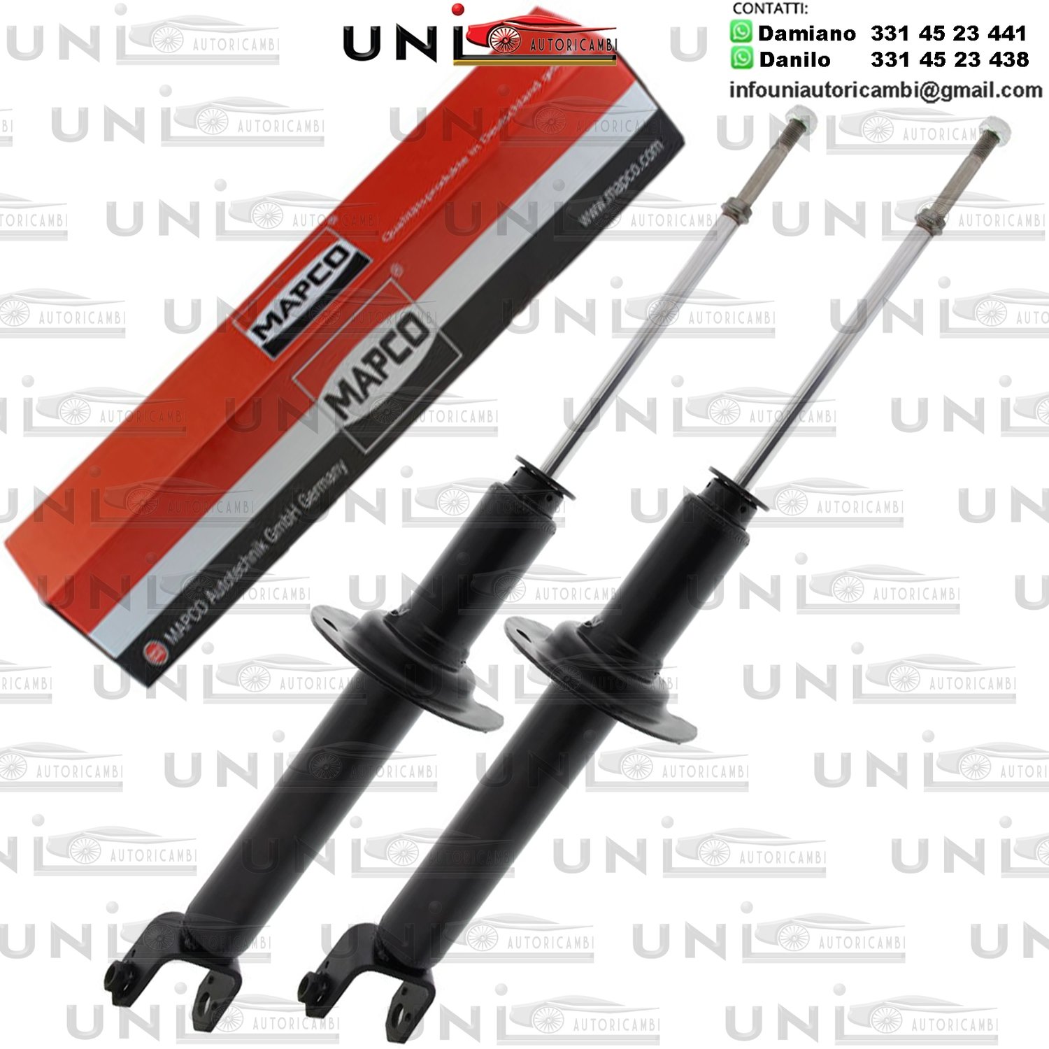 2 Ammortizzatori Posteriori Rinforzati a Gas Honda Accord​ VIII (CU)​ da 06.2008 a 06.2015