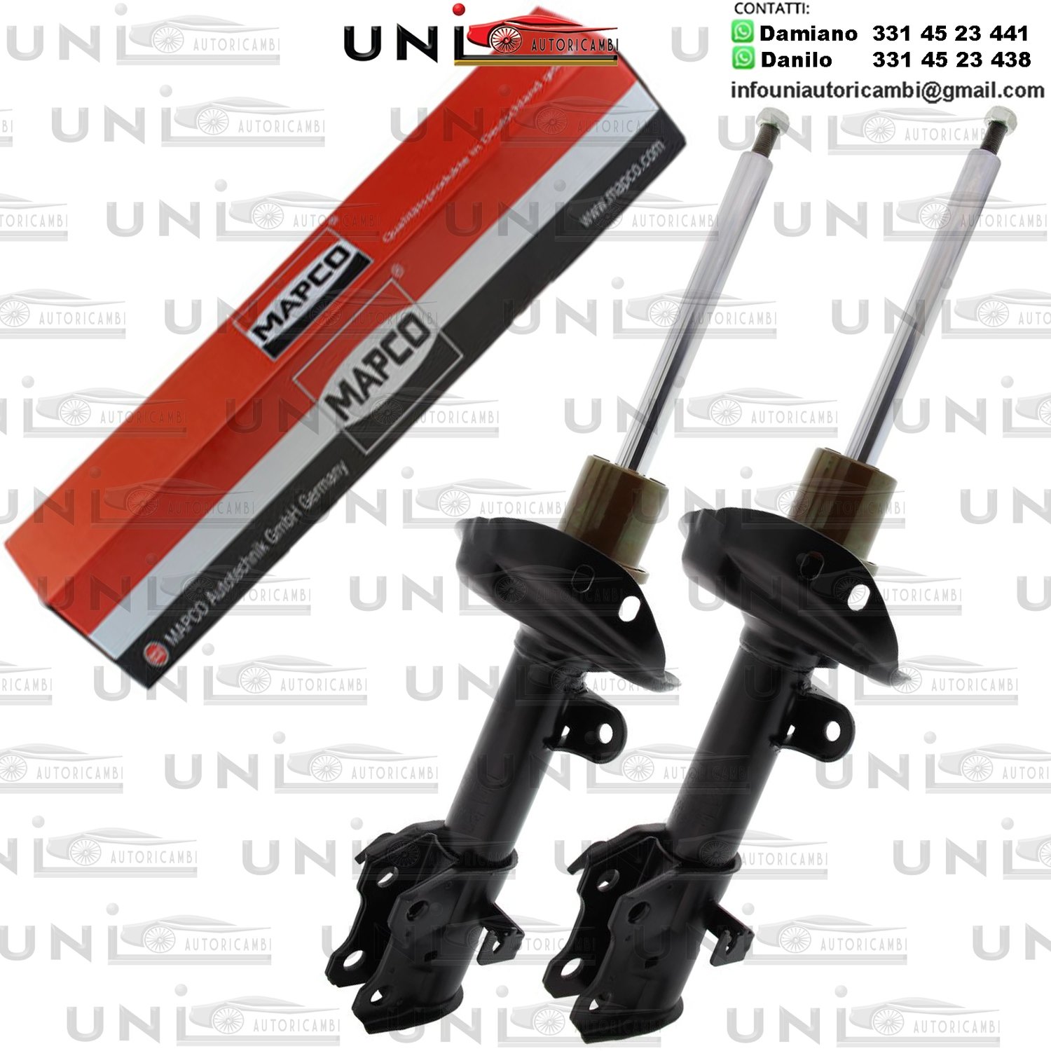 2 Ammortizzatori Anteriori Rinforzati a Gas Honda CR-V III (RE)​ da 01.2007 a -​