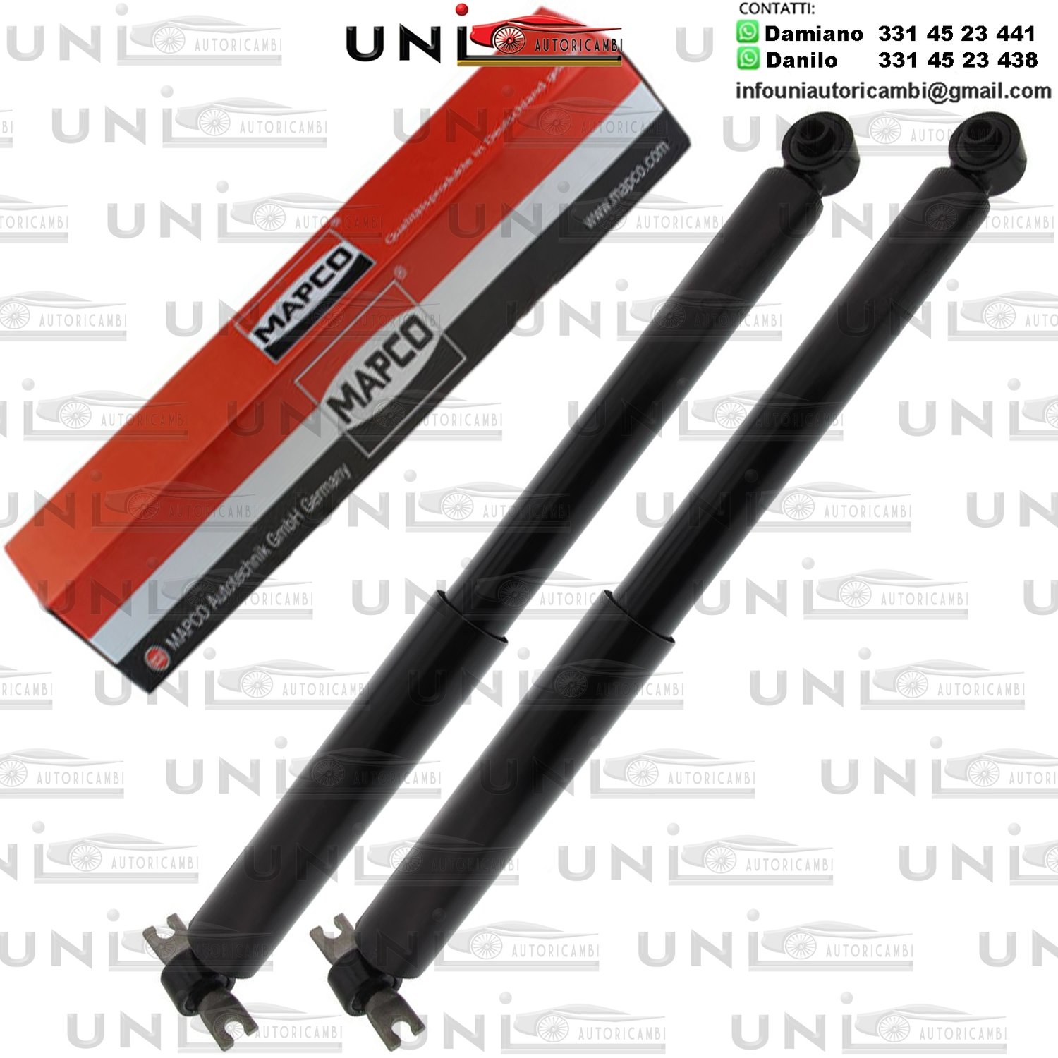 2 Ammortizzatori Posteriori Rinforzati a Gas Kia Rio Station wagon (DC)​ da 08.2000 a 02.2005​