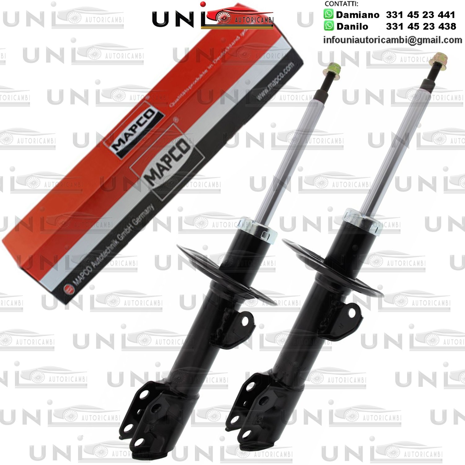 2 Ammortizzatori Anteriori Rinforzati a Gas Daihatsu Charade​ da 05.2011 a -​