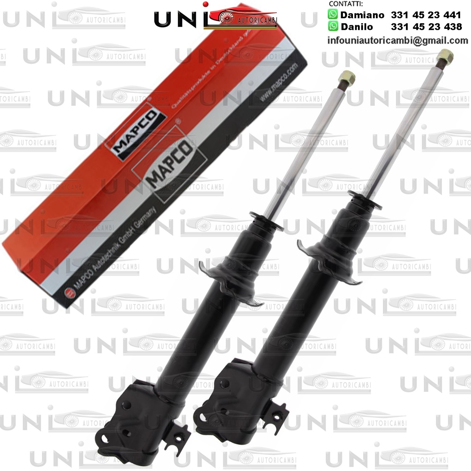 2 Ammortizzatori Anteriori Rinforati a Gas Daihatsu​ Sirion (M3)​ da 01.2005 a -​