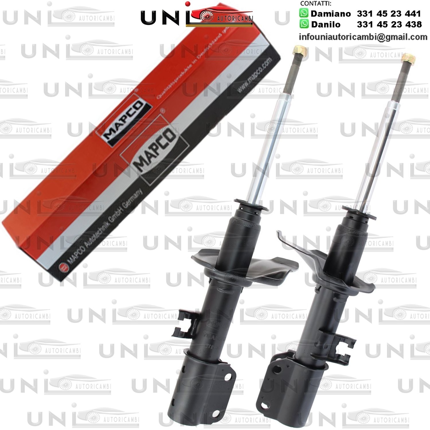 2 ​Ammortizzatori Anteriori Rinforzati a Gas Subaru Justy II (JMA, MS)​ da 10.1995 a 11.2003​