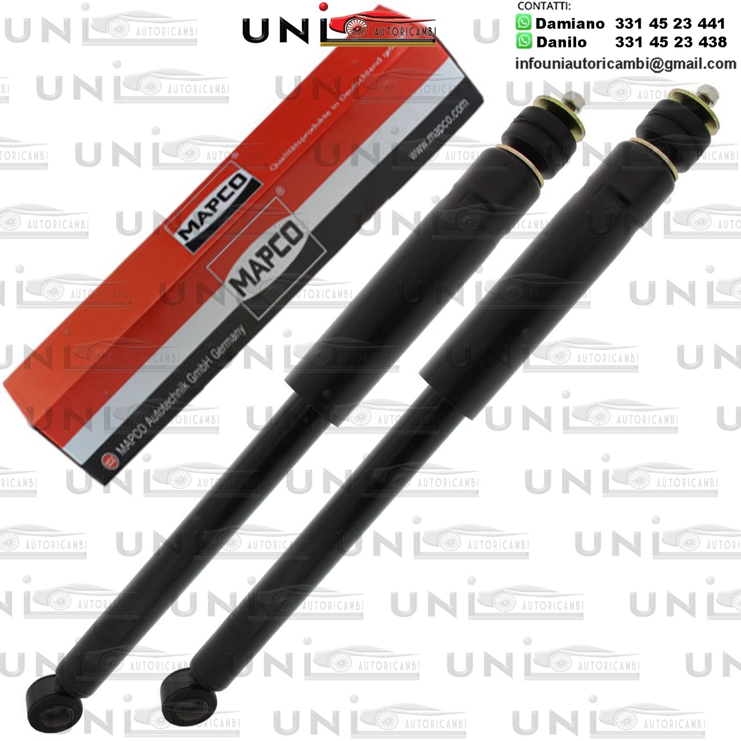 2 Ammortizzatori Posteriori Rinforzati a Gas Suzuki Swift​ III (MZ, EZ)​ da 02.2005 a -​