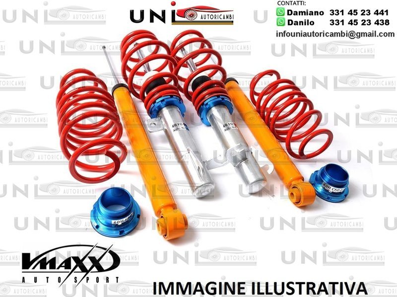 ASSETTO A GHIERA REGOLABILE V-MAXX RENAULT Clio III / 3 tipo R 1.2 16V / 1.2 Etanolo / 1.4 16V / 1.6 16V / 1.5dCi escl. 2.0 16V dal 06.2005-10.2012