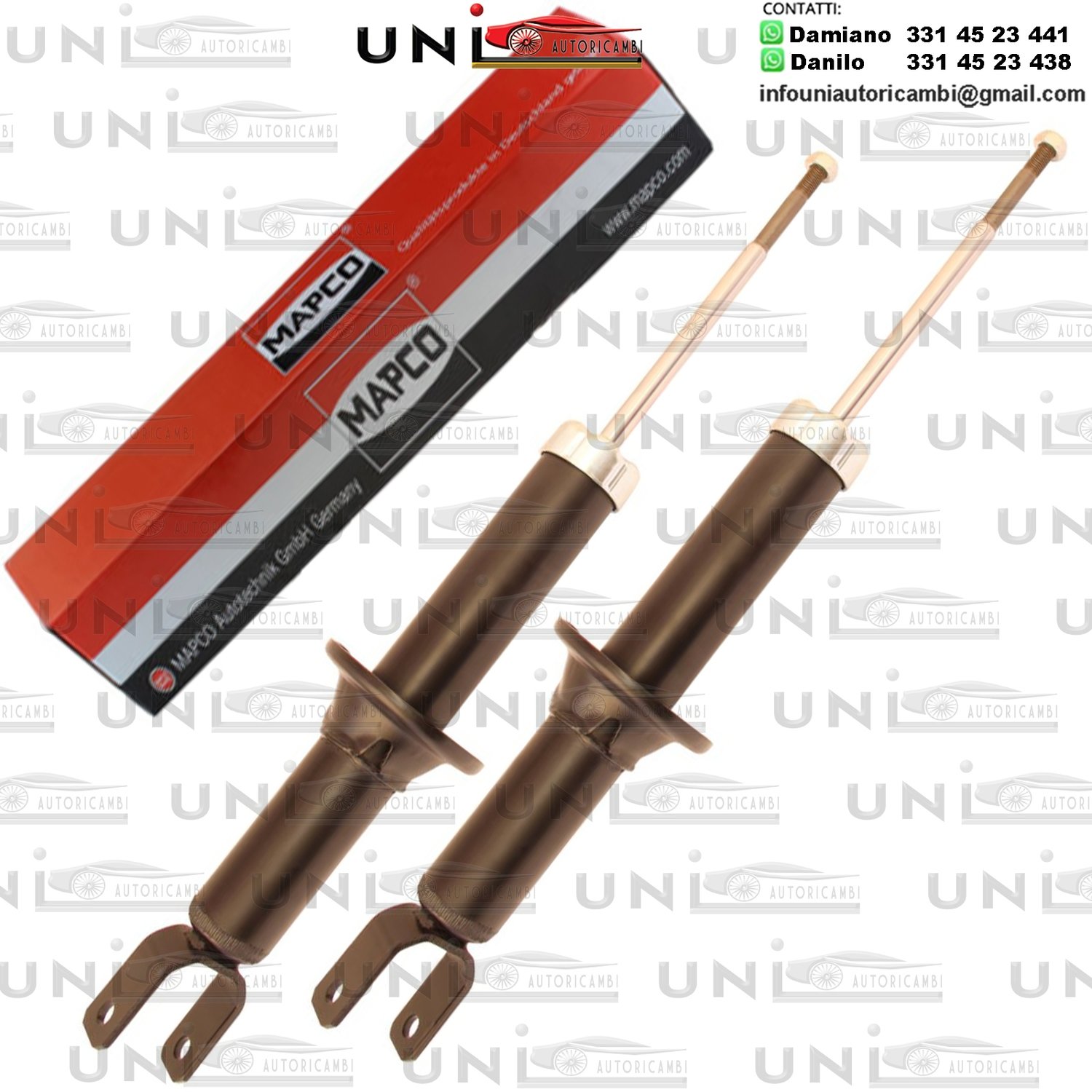 2 Ammortizzatori Posteriori Rinforzati a Gas HONDA Civic VI Aerodeck / ROVER 200 Coupé