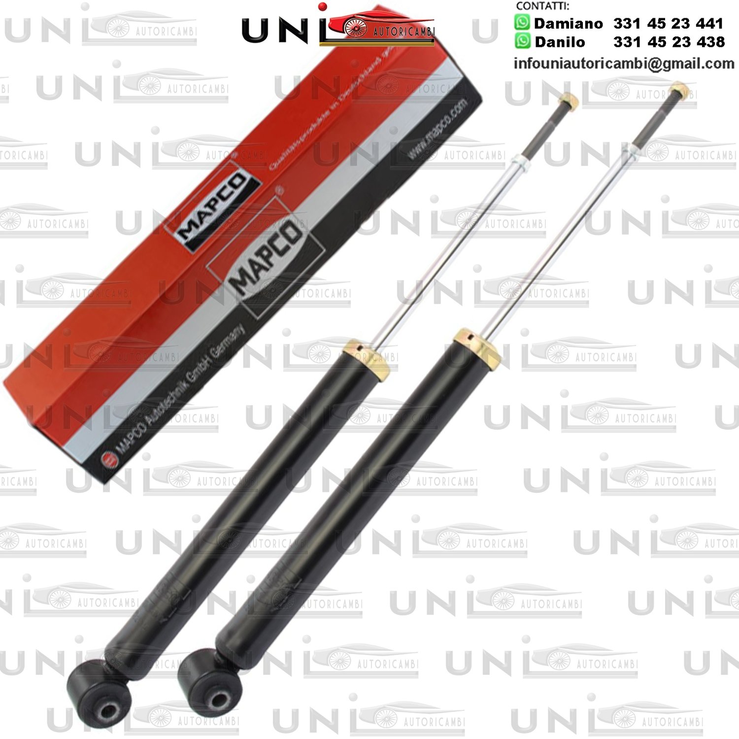 2 Ammortizzatori Posteriori Rinforzati a Gas KIA PICANTO