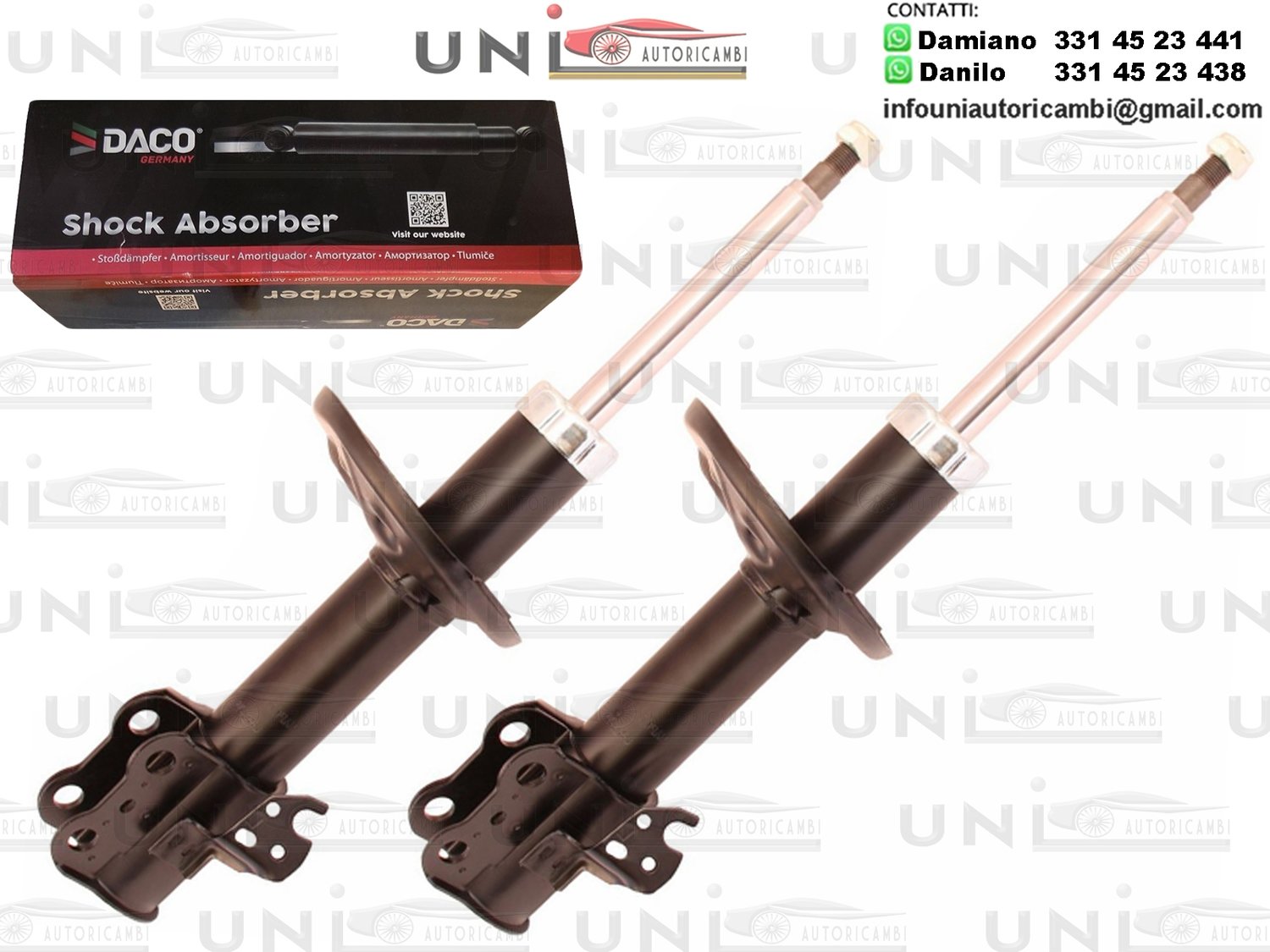 2 Ammortizzatori Anteriori a Gas Toyota Avensis (T22)​ da 09.1997 a 02.2003​