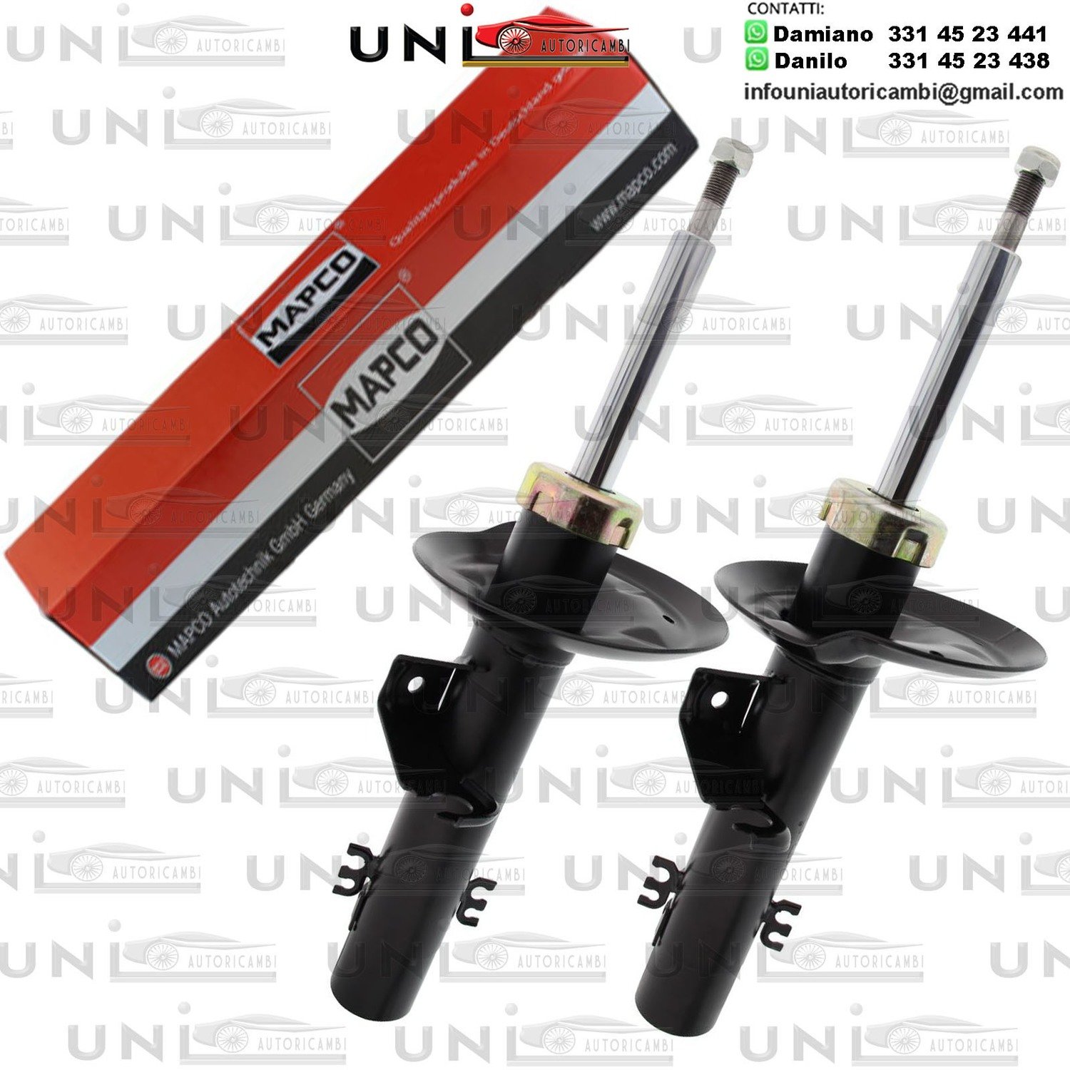 ​2 Ammortizzatori Anteriori Rinforzati a Gas BMW X3