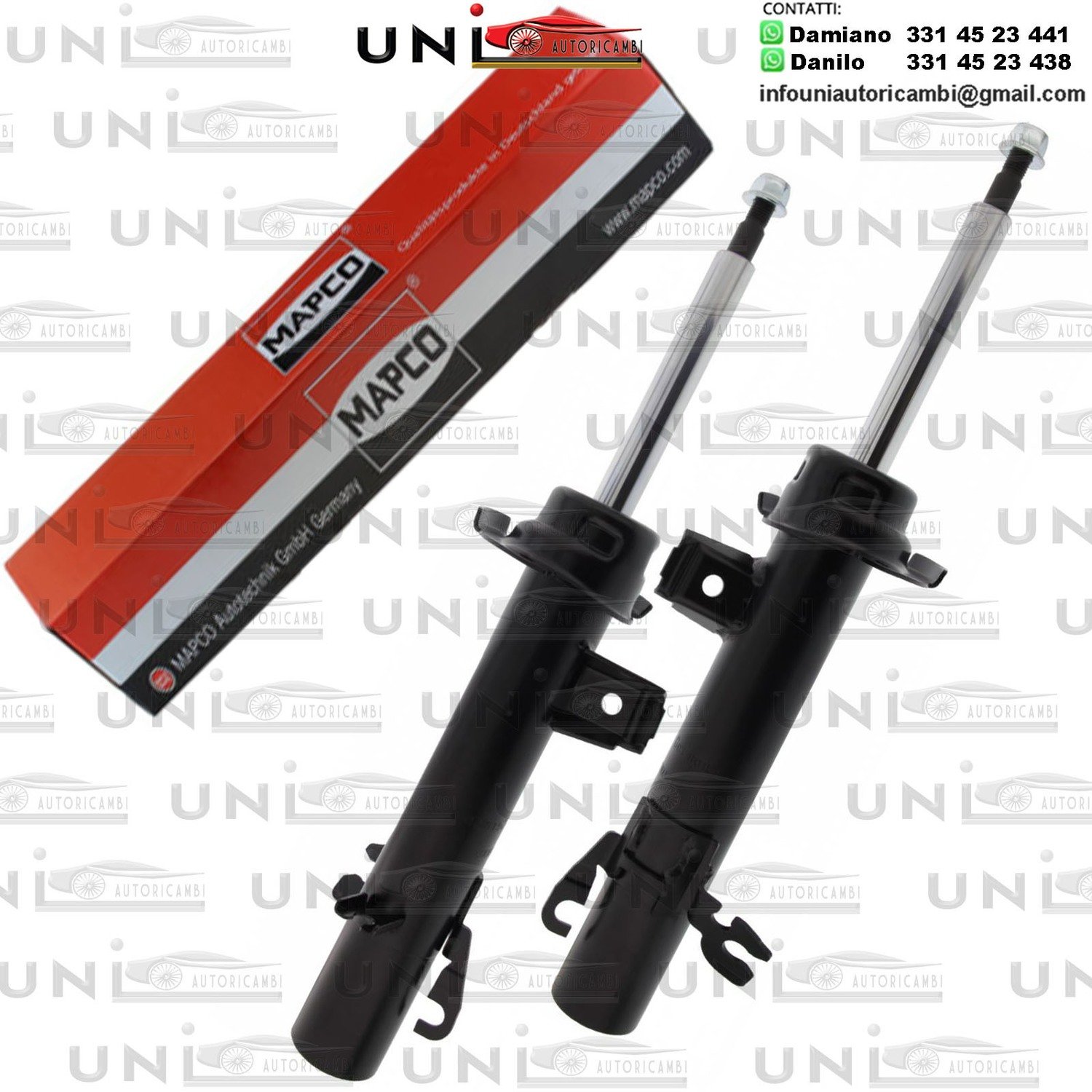 2 Ammortizzatori Anteriori Rinforzati a Gas Mini Mini (R50, R53)​ da 03.2006 a 09.2006​