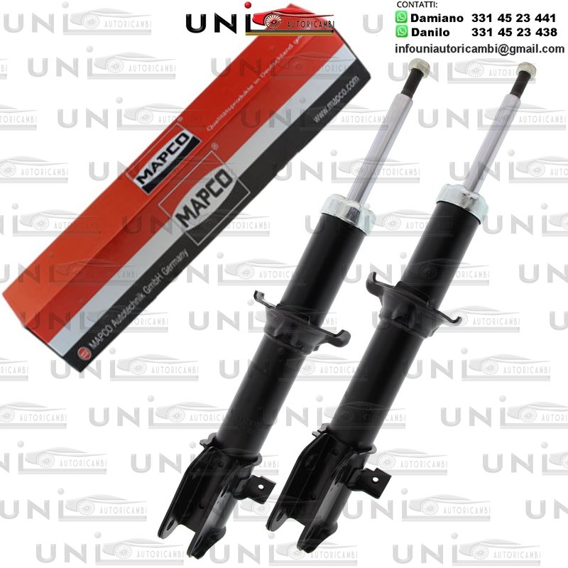 2 Ammortizzatori Anteriori Rinforzati a Gas - Opel Agila (A) da 09.2000 a 12.2007  - Suzuki Wagon R+ (MM) da 05.2000 a 12.2004