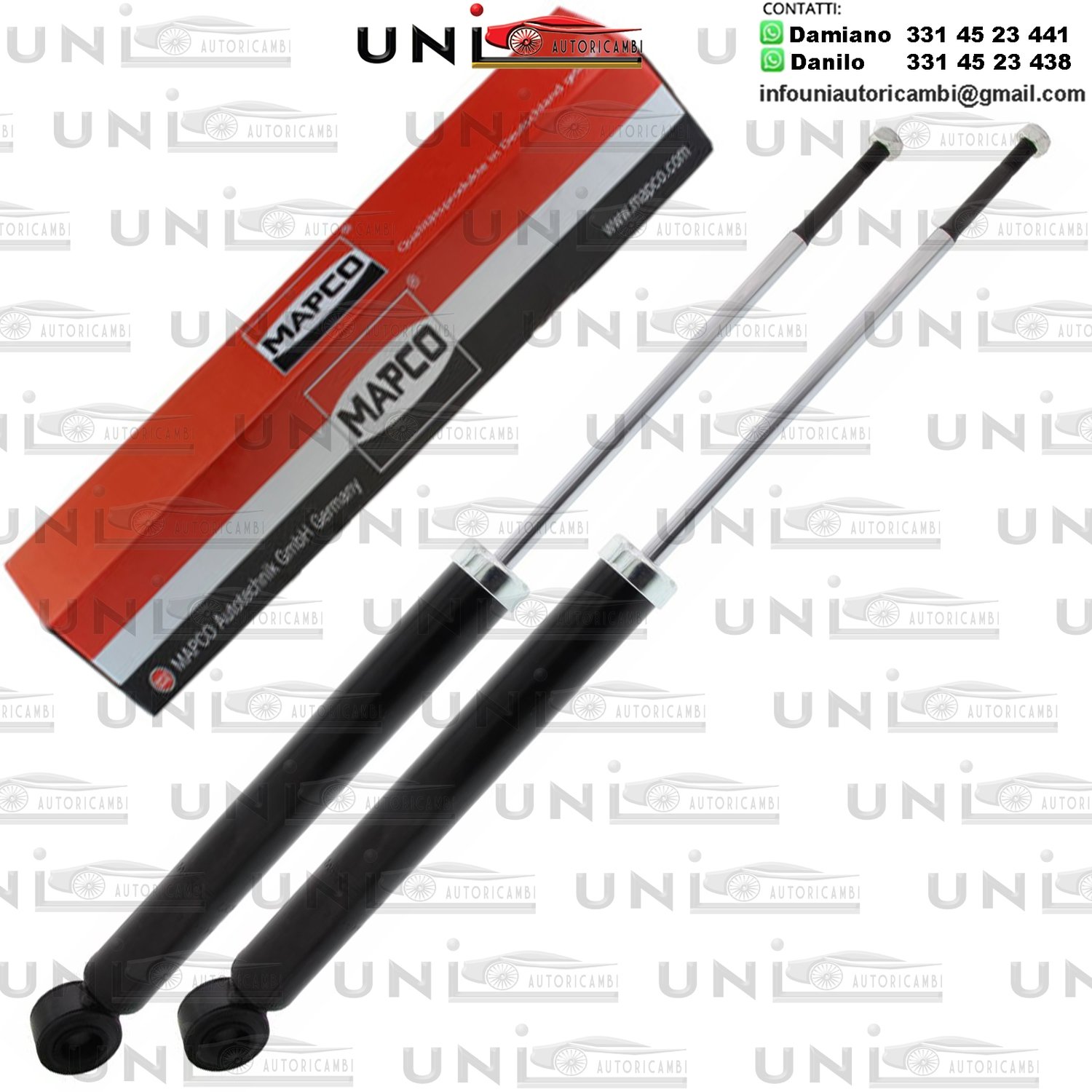 2 ​Ammortizzatori Posteriori Rinforzati a Gas Opel Agila (B)​ da 04.2008 a -​