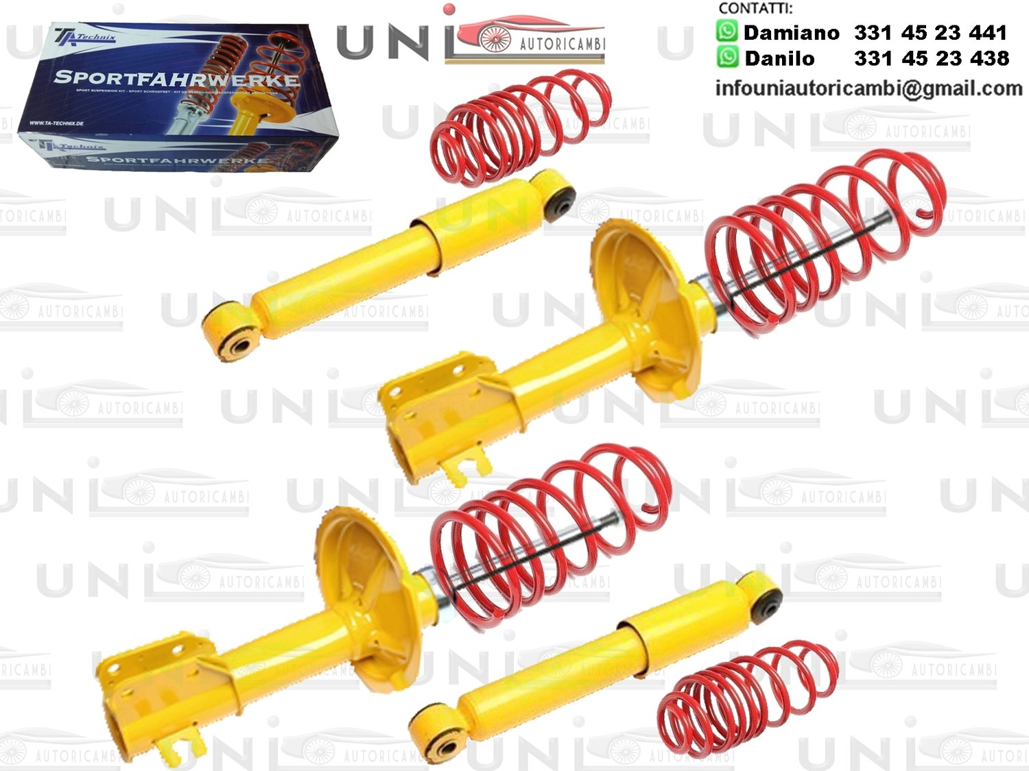 Kit Assetto Sportivo Fisso Tatechnix Alfa Romeo 155 (167) da 01.1995 a 10.1997