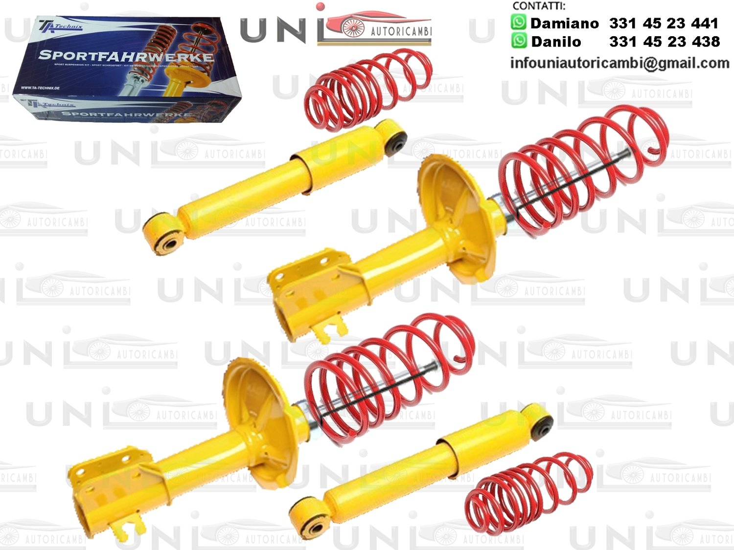 Kit Assetto Sportivo Fisso Tatechnix Alfa Romeo 155 (167) da 01.1995 a 12.1997