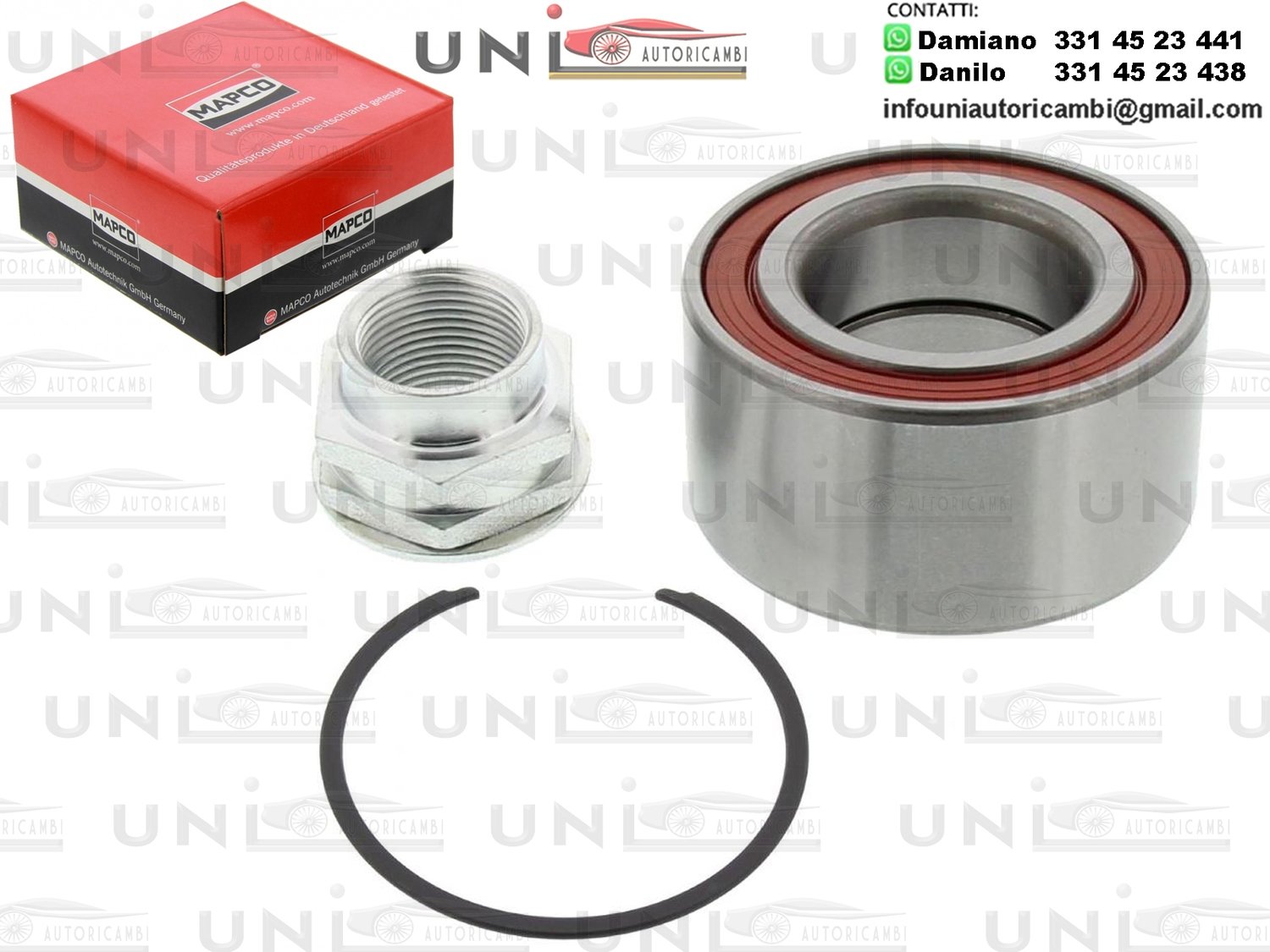 Kit Cuscinetto Ruota Assale Anteriore Bilaterale Fiat Tipo (160) da 1987 / Fiat Tempra (159) da 1990 / Fiat Punto (176) da1993