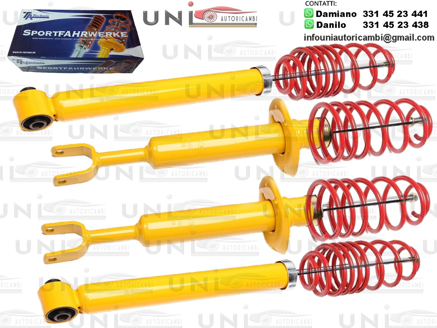 Kit Assetto Sportivo Fisso Tatechnix Audi A4 Cabrio (8H, B6+B7) da 2002 a 2009