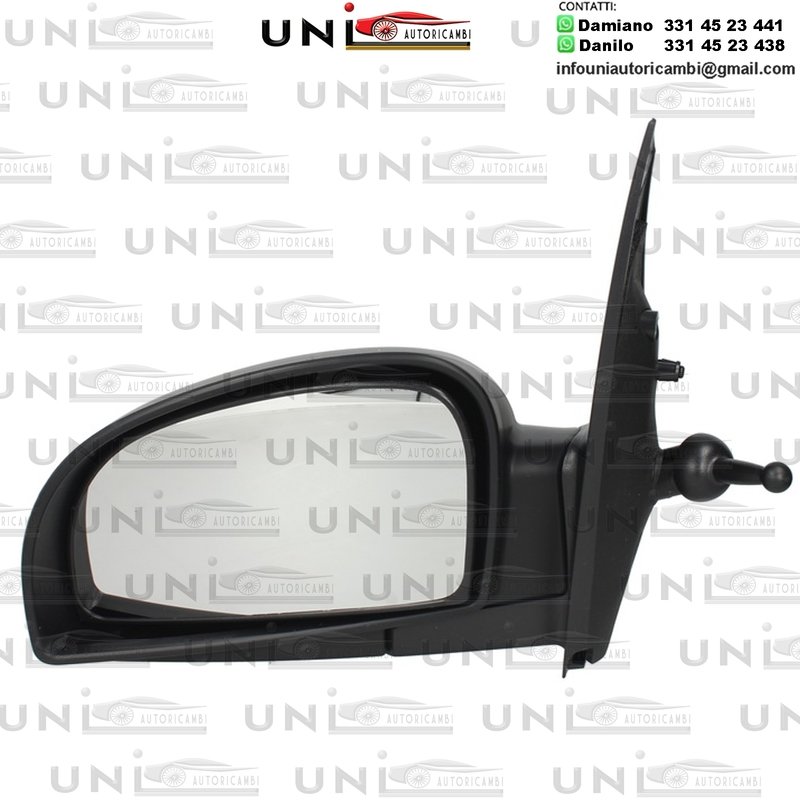 Specchietto completo Anteriore Sinistro Manuale HYUNDAI CLICK da 2002 a 2009 / GETZ da 2002 / TB da 2002
