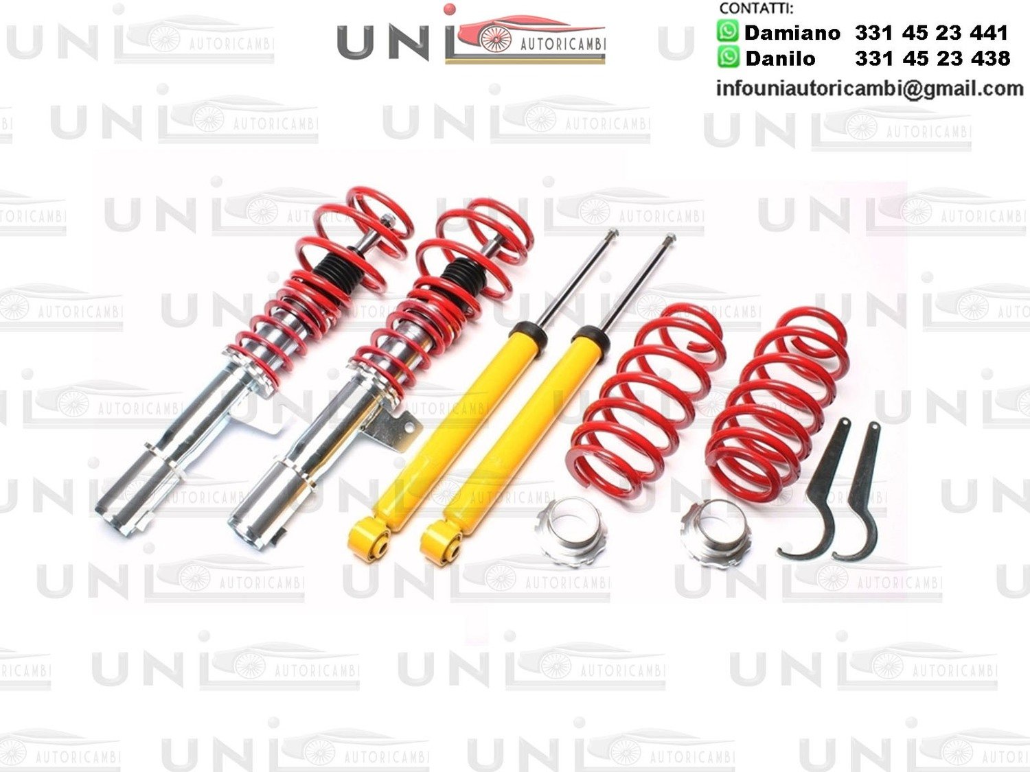 TA Technix Gewindefahrwerk bis 1105kg VA-Last Audi A3 / Seat Altea , Leon, Toledo III / Skoda Octavia II / VW Golf V, Golf Plus, Jetta III, Passat 3C, Touran