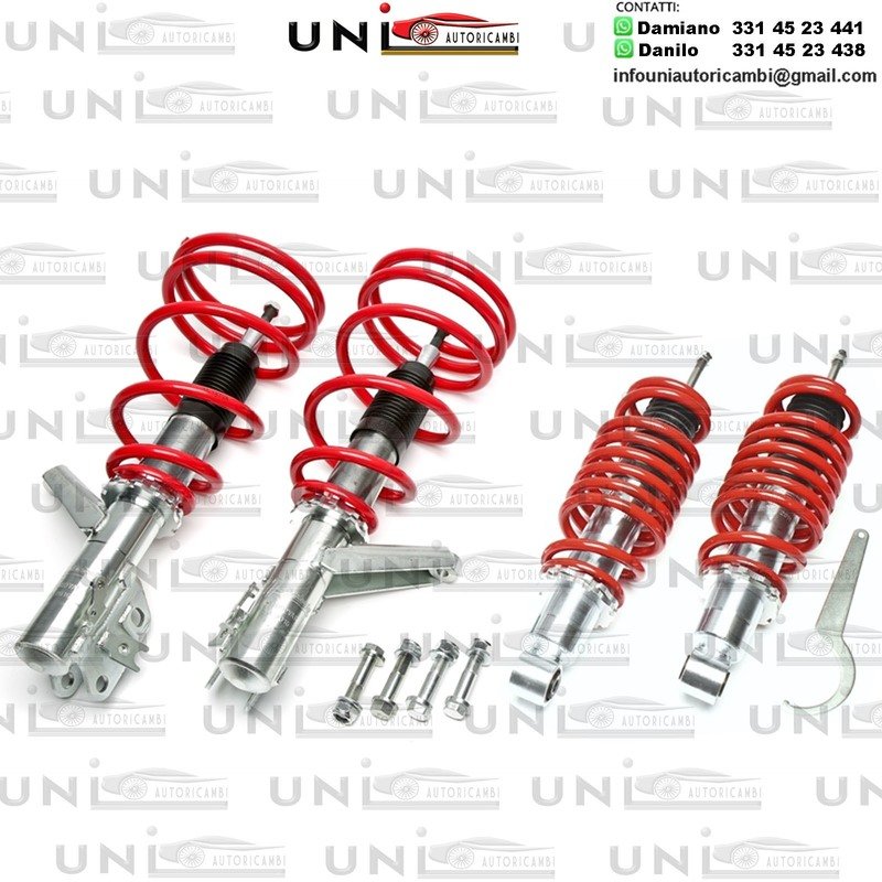 Assetto a Ghiera Regolabile Ta Technix Molle Rosse Honda Civic EM2, EP1, EP2, EP3, EP4, EU5, EU6,  EU7,  EU8, EU9 / ES4, ES5, ES6, ES7, ES8, ES9, EV1, dal 2001