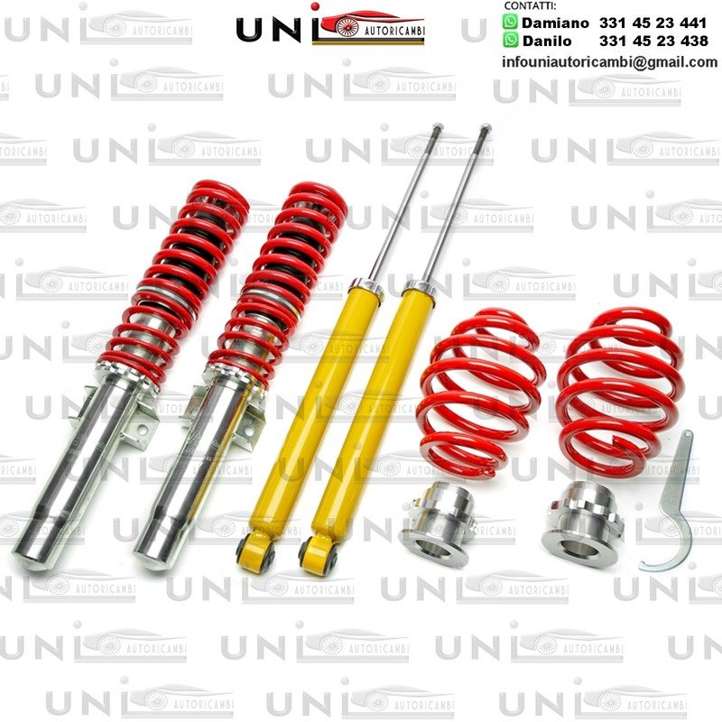 Assetto a GHIERA REGOLABILE 4x Ammortizzatori Molle per BMW E46 320D