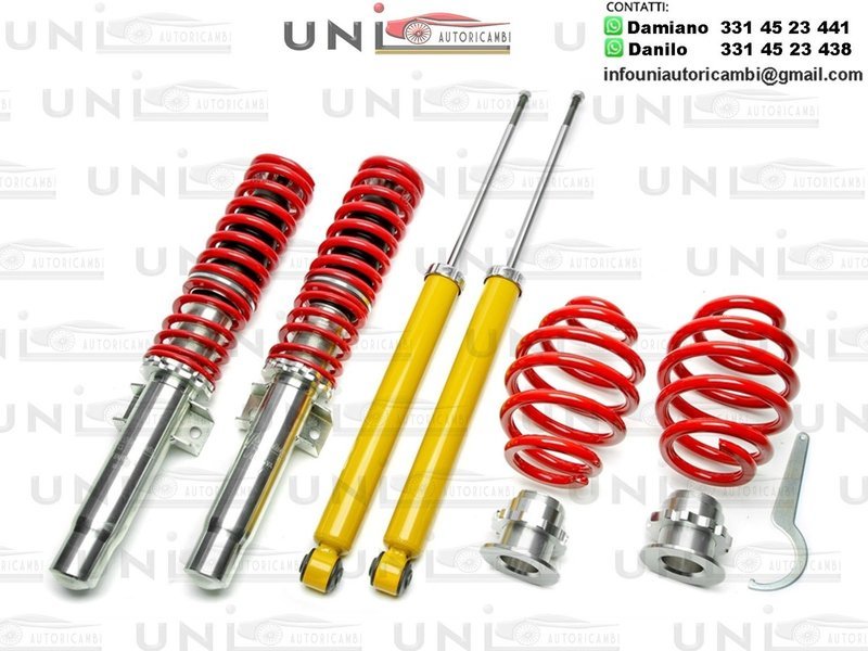 Assetto a GHIERA REGOLABILE 4x Ammortizzatori Molle per BMW E46 320D