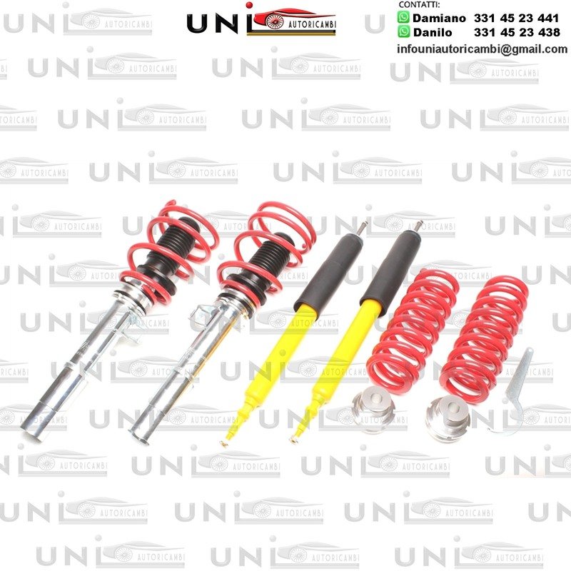 Assetto a GHIERA REGOLABILE 4x Ammortizzatori + 4 Molle per BMW SERIE 3 E90 , SERIE 1 E81 E82 E87