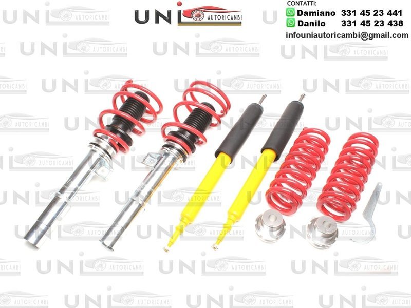 Assetto a GHIERA REGOLABILE 4x Ammortizzatori + 4 Molle per BMW SERIE 3 E90 , SERIE 1 E81 E82 E87