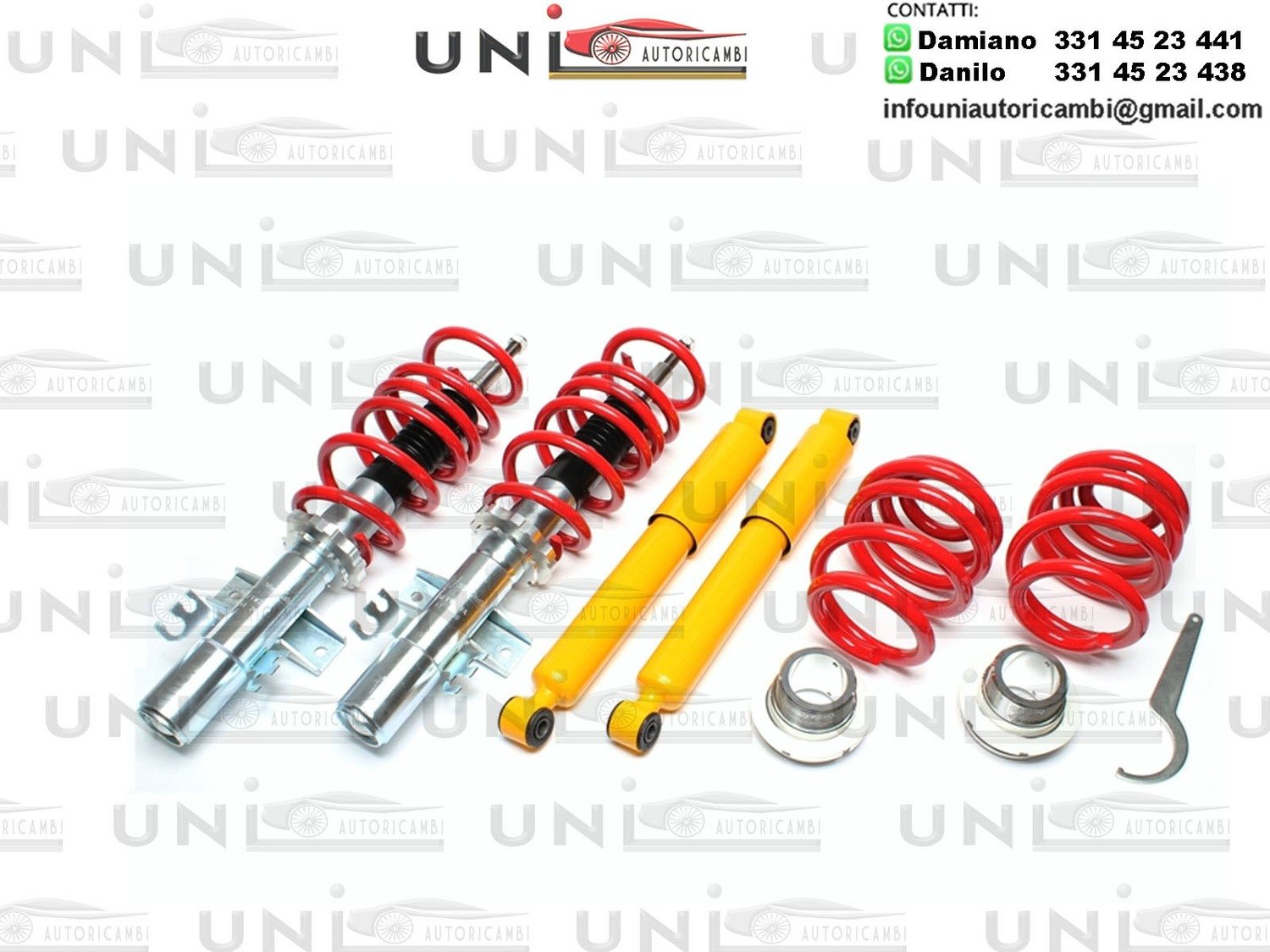 Assetto a Ghiera Regolabile per VW GOLF 2 dal 1983 , VW JETTA 2  dal 1983 - VW CORRADO dal 1988-