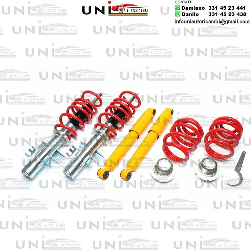 Assetto a Ghiera Regolabile per VW GOLF 2 dal 1983 , VW JETTA 2  dal 1983 - VW CORRADO dal 1988-