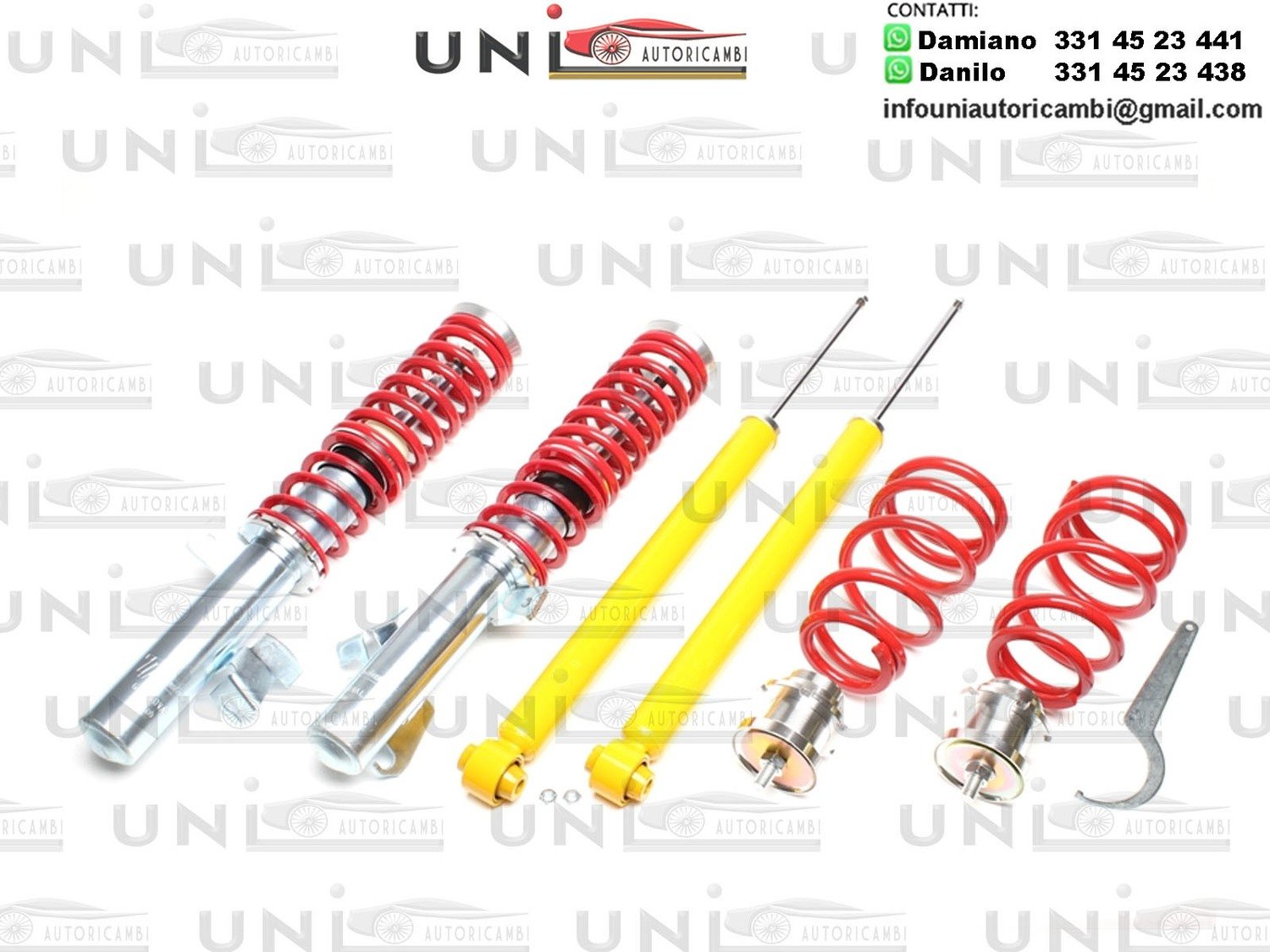 Assetto a Ghiera Regolabile Ta Technix Molle Rosse Ford Focus II da 2004 / Focus C Max DM2 da 2003 / Mazda 3 BK da 2003 / Volvo C30 M da 2006 / S40 II da 2004 / V50 M da 2004