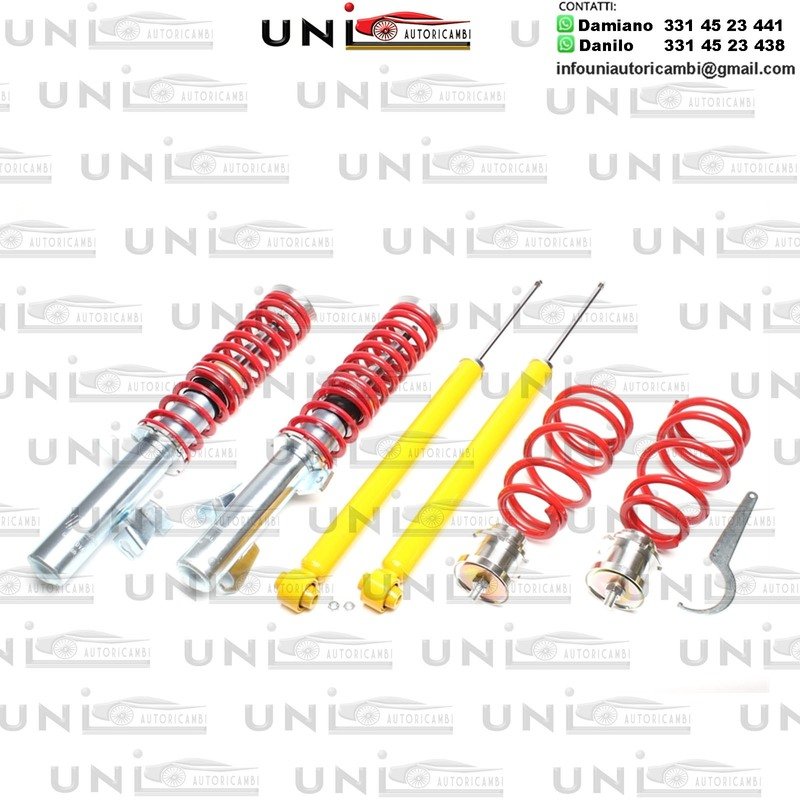 Assetto a Ghiera Regolabile Ta Technix Molle Rosse Ford Focus II da 2004 / Focus C Max DM2 da 2003 / Mazda 3 BK da 2003 / Volvo C30 M da 2006 / S40 II da 2004 / V50 M da 2004