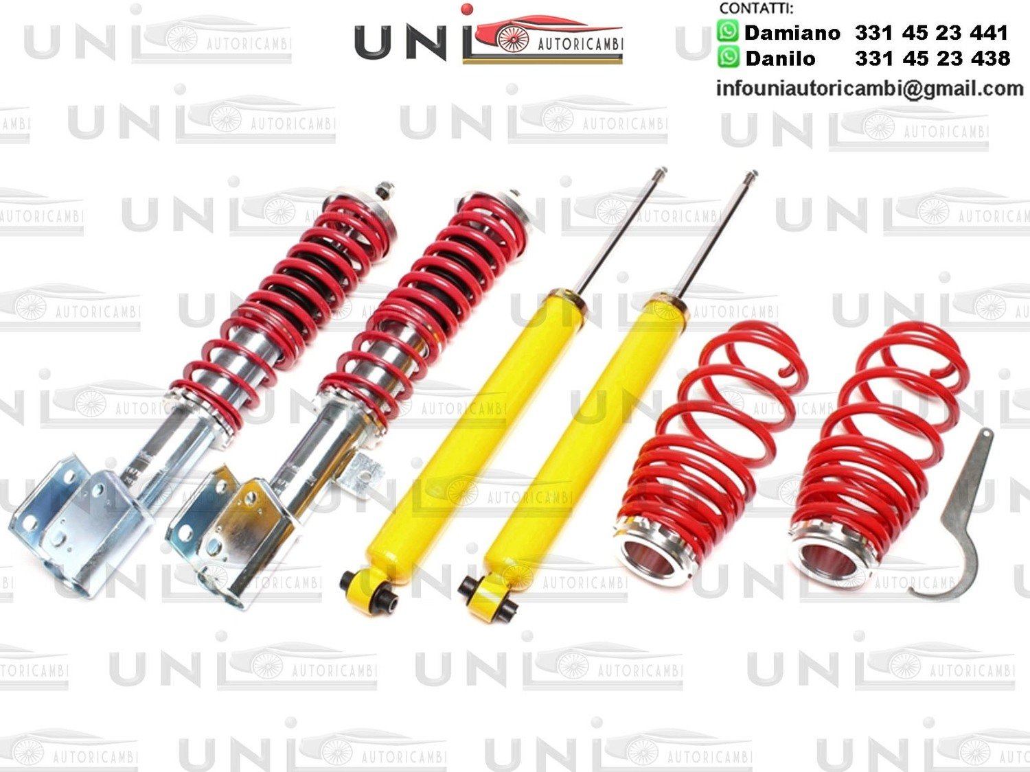 1x Assetto a GHIERA REGOLABILE per: PEUGEOT 307 dal 2001- , CITROEN C4 dal 2004-2010