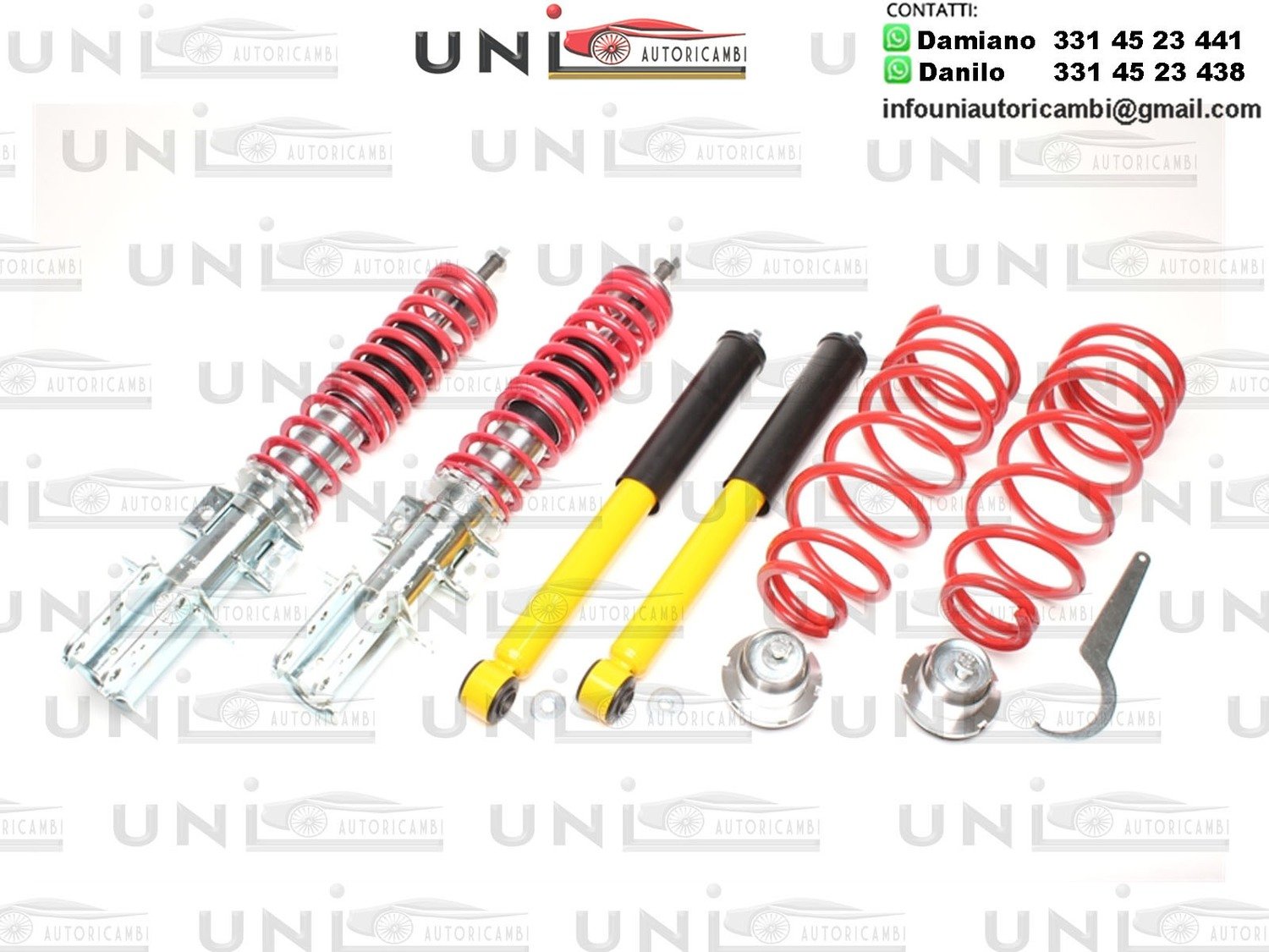 1x Assetto a GHIERA REGOLABILE per:  - Volvo 850 tipo LS dal 1991-1997 - Volvo S70 tipo N dal 01.97-09.02 - Volvo V70 tipo L dal 01.97-03.00 - Volvo C70 tipo N dal 01.97-2005