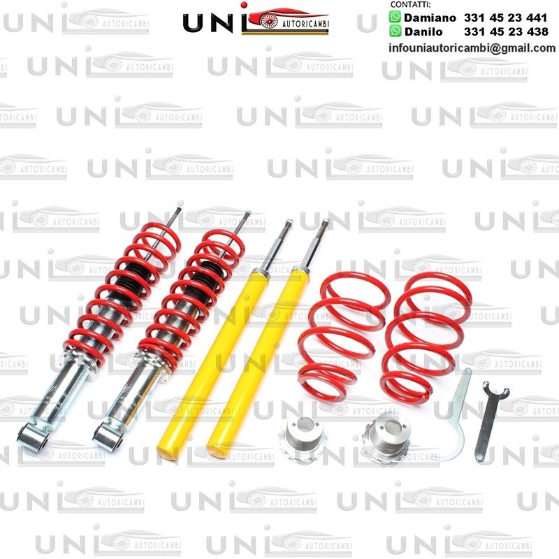 Assetto a GHIERA REGOLABILE 4x Ammortizzatori + 4 Molle per BMW Serie 5 E34 tipo 5 / H da 12.1987 a 11.1995