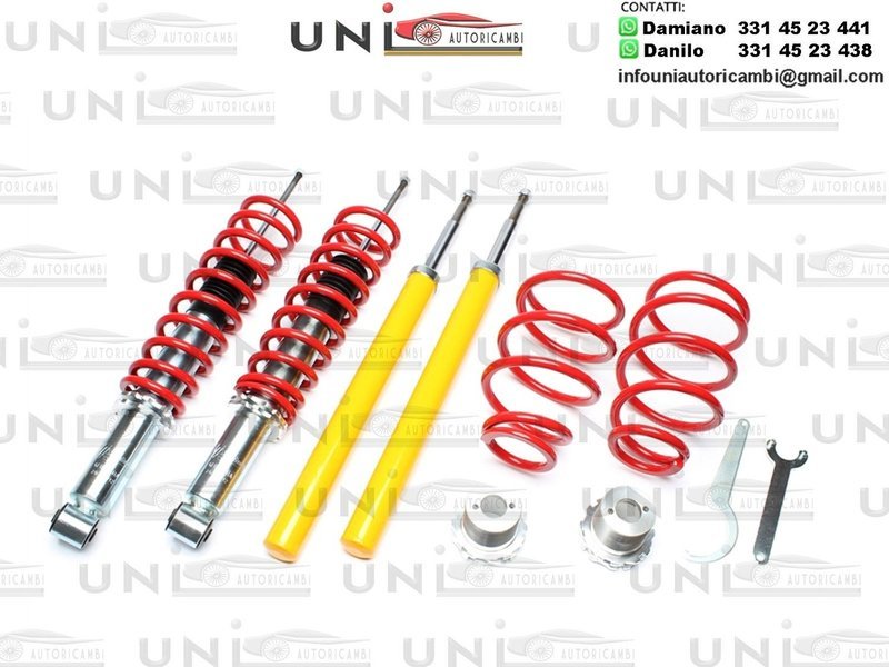 Assetto a GHIERA REGOLABILE 4x Ammortizzatori + 4 Molle per BMW Serie 5 E34 tipo 5 / H da 12.1987 a 11.1995