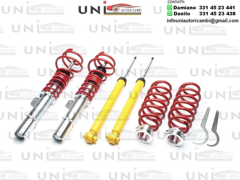 1x Assetto a GHIERA REGOLABILE per: - Audi A3 tipo 8V dal 2012-  - Seat Leon tipo 5F dal 2012-  - Skoda Octavia tipo 5E dal 2012-  - Volkswagen Golf 7 tipo AU dal 2012-